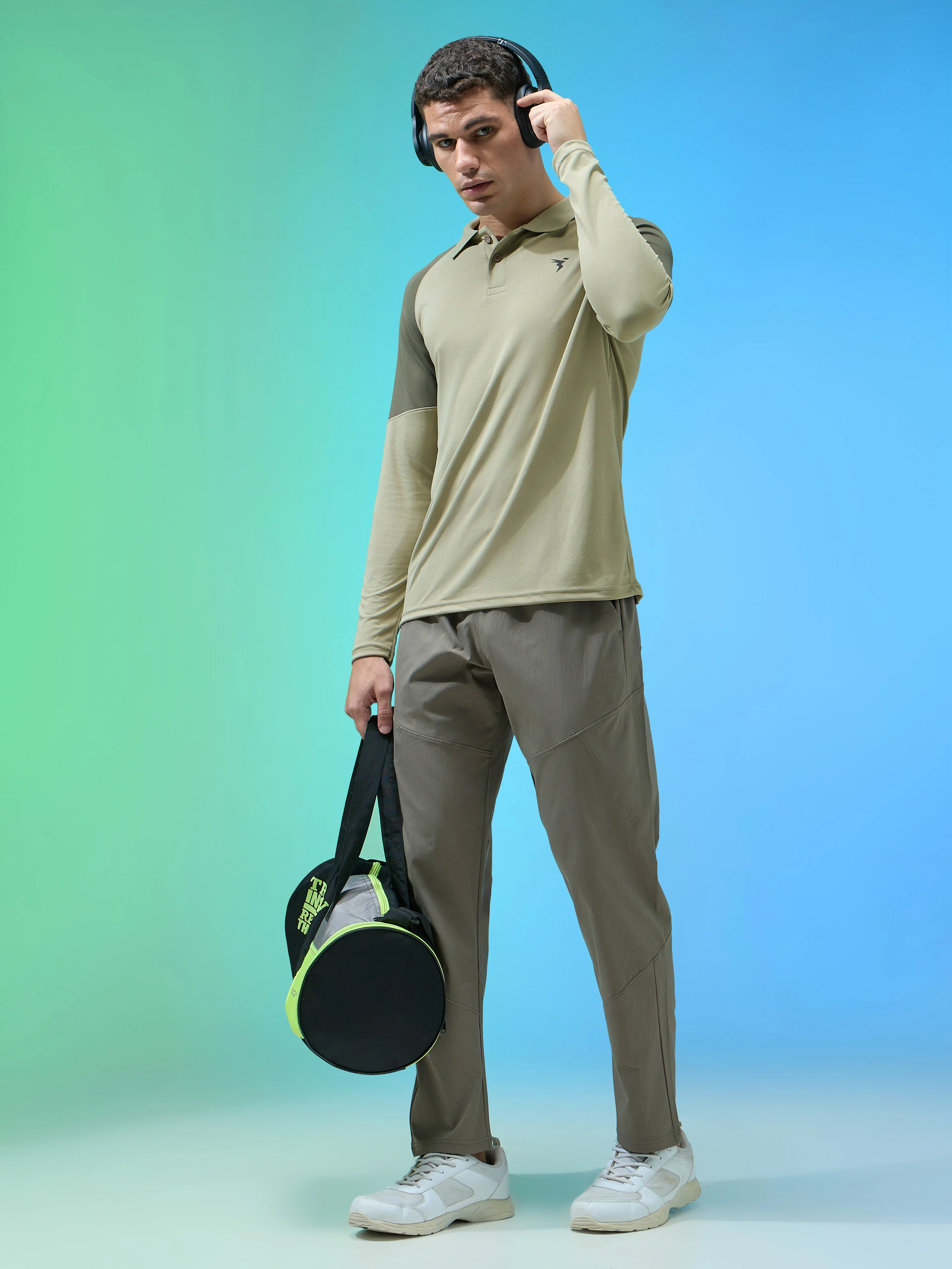 Men Colorblock Slim Fit Polo T-shirt with TECHNO COOL+ - Image 5