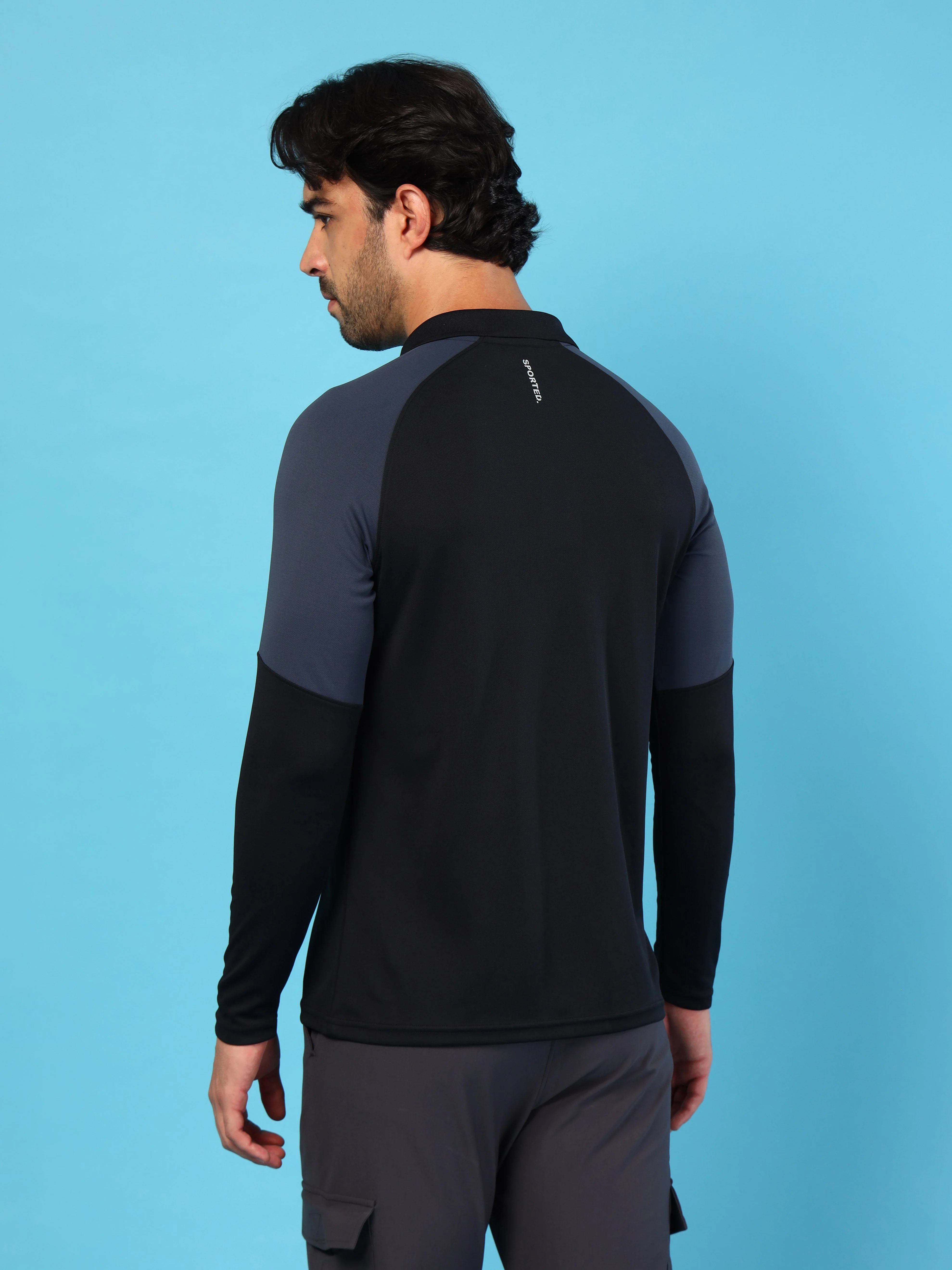 Men Colorblock Slim Fit Polo T-shirt with TECHNO COOL+ - Image 2