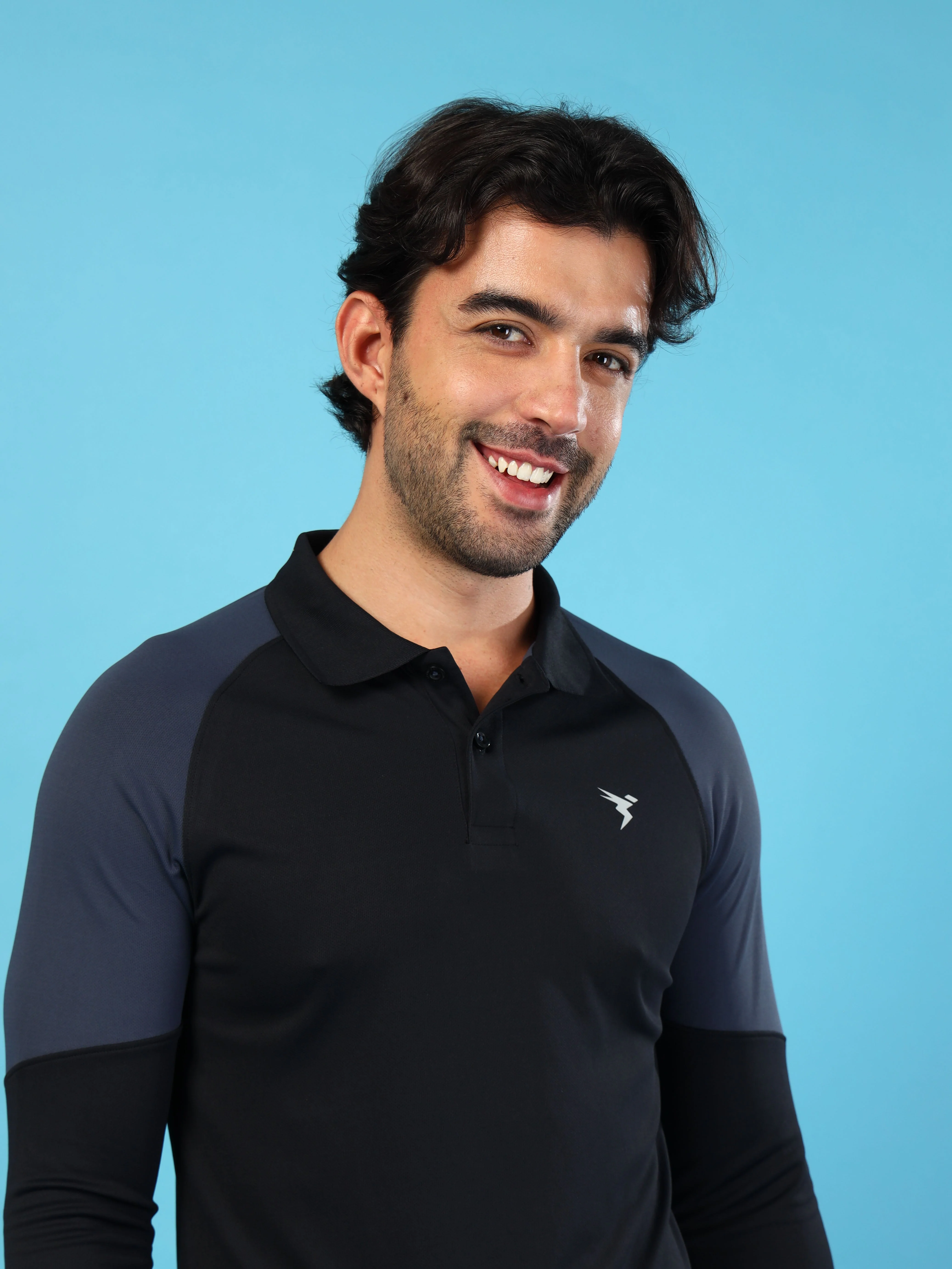 Men Colorblock Slim Fit Polo T-shirt with TECHNO COOL+ - Image 6