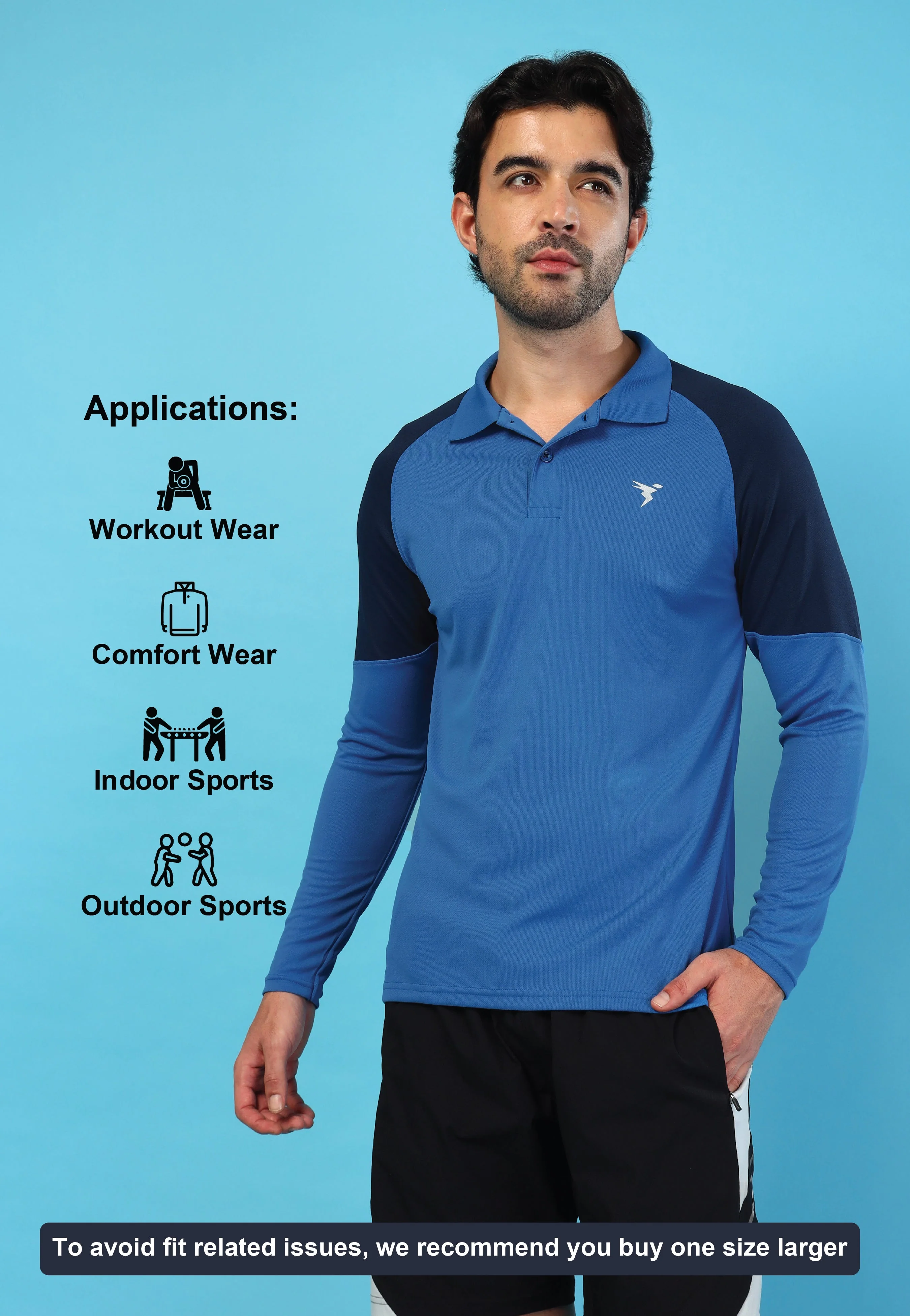 Men Colorblock Slim Fit Polo T-shirt with TECHNO COOL+ - Image 6