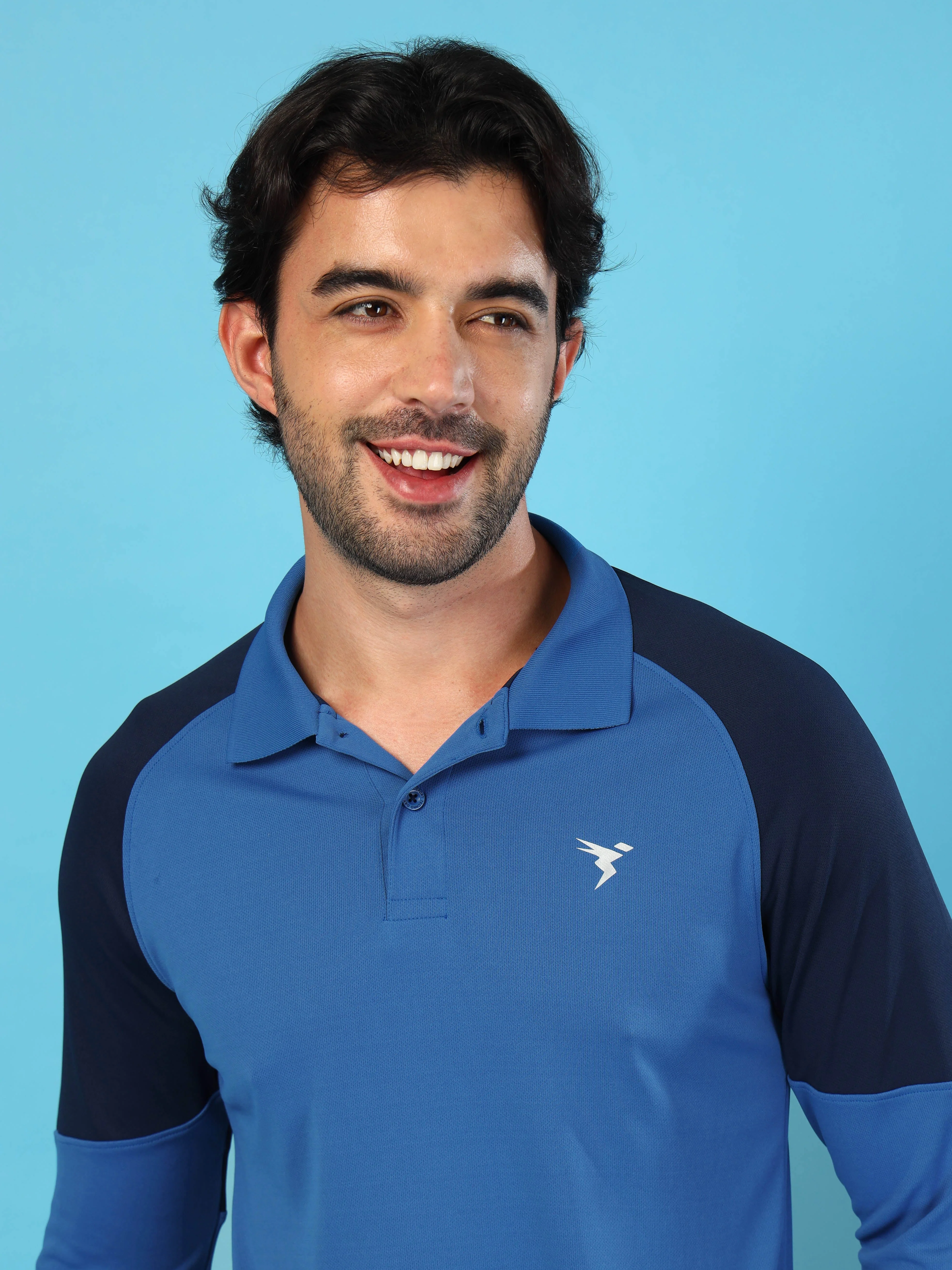 Men Colorblock Slim Fit Polo T-shirt with TECHNO COOL+ - Image 7
