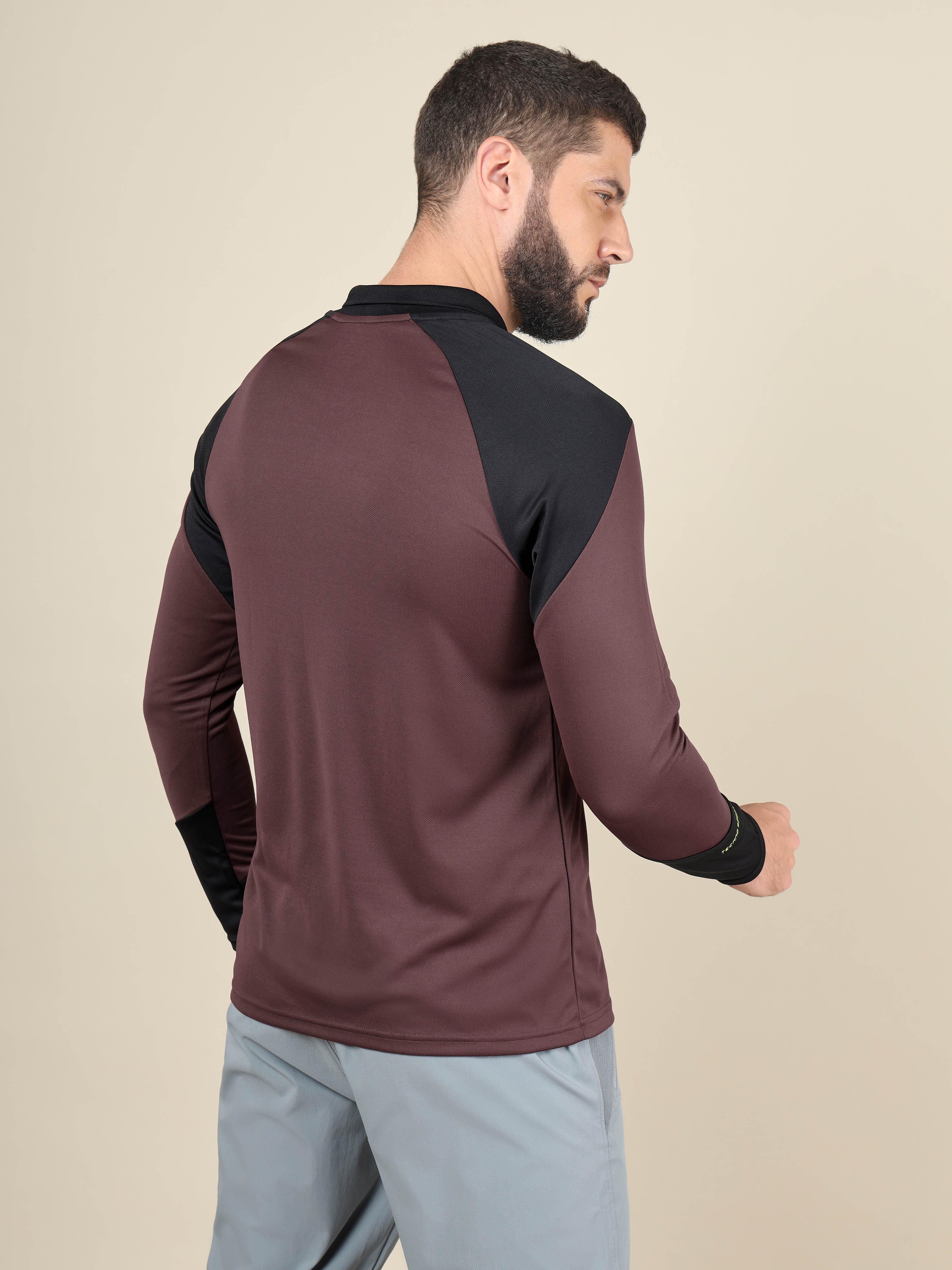 Men Colorblock Slim Fit Polo T-shirt with TECHNO COOL+ - Image 2
