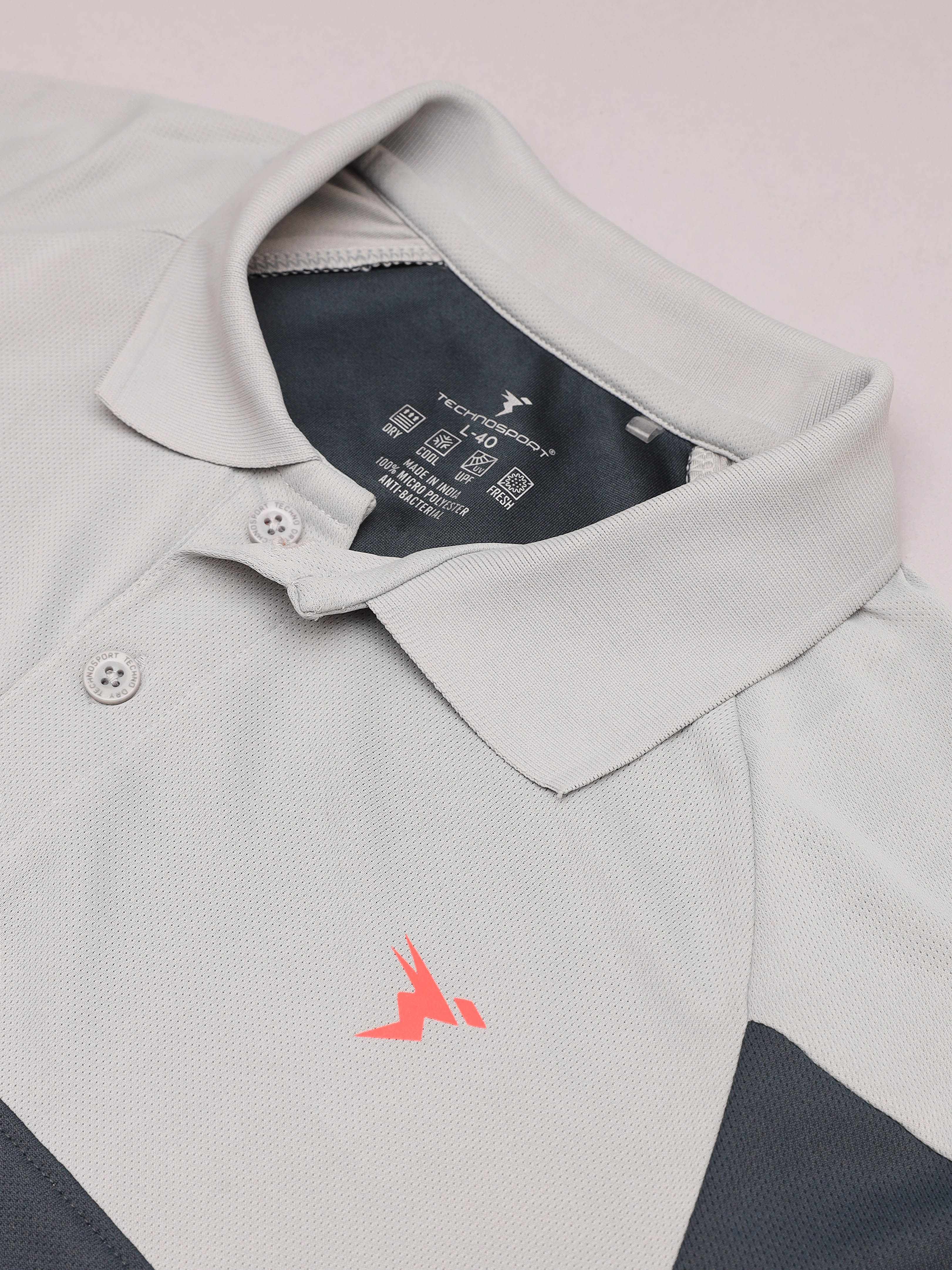 Men Colorblock Slim Fit Polo T-shirt with TECHNO COOL+ - Image 7