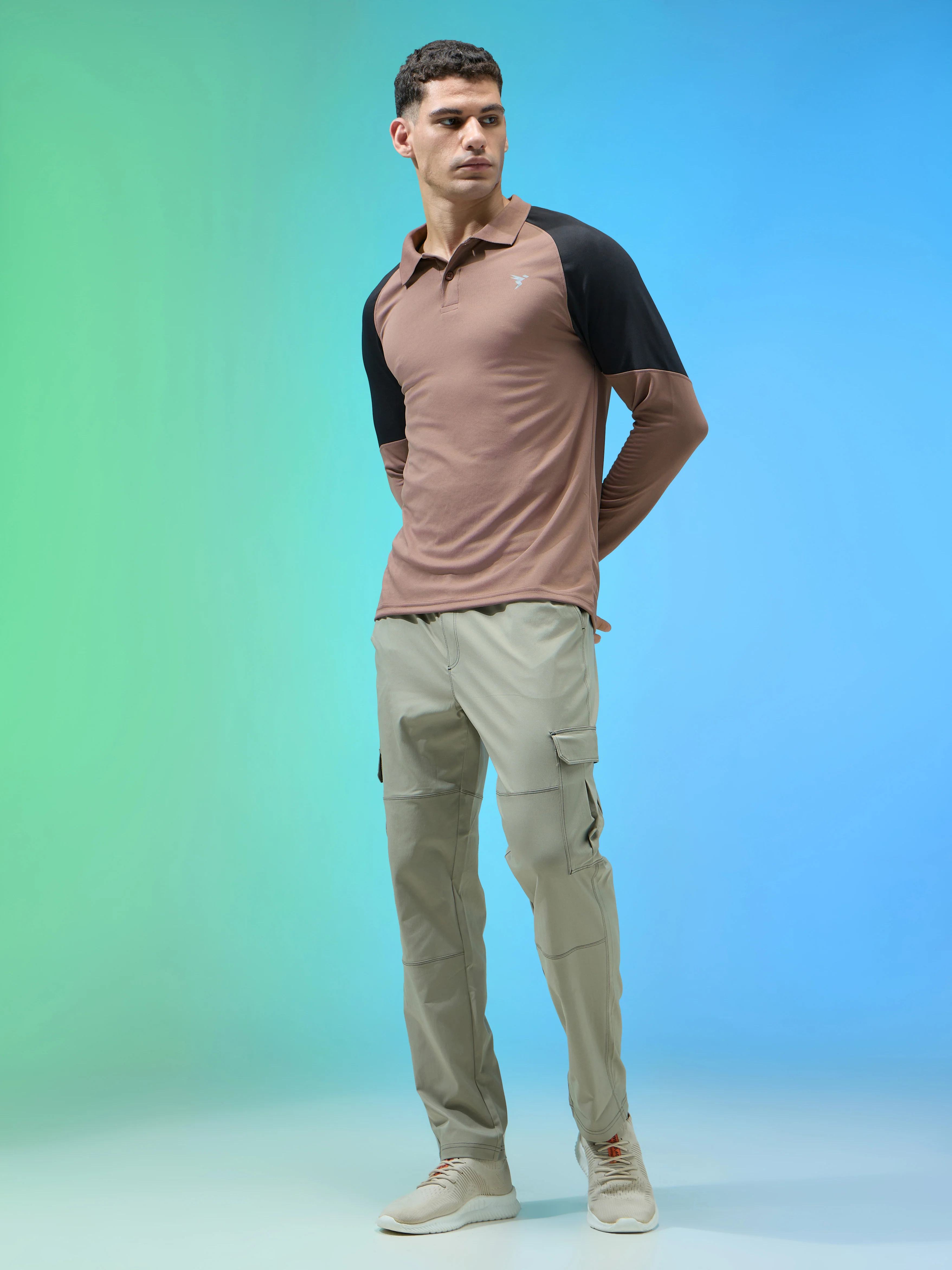 Men Colorblock Slim Fit Polo T-shirt with TECHNO COOL+ - Image 5