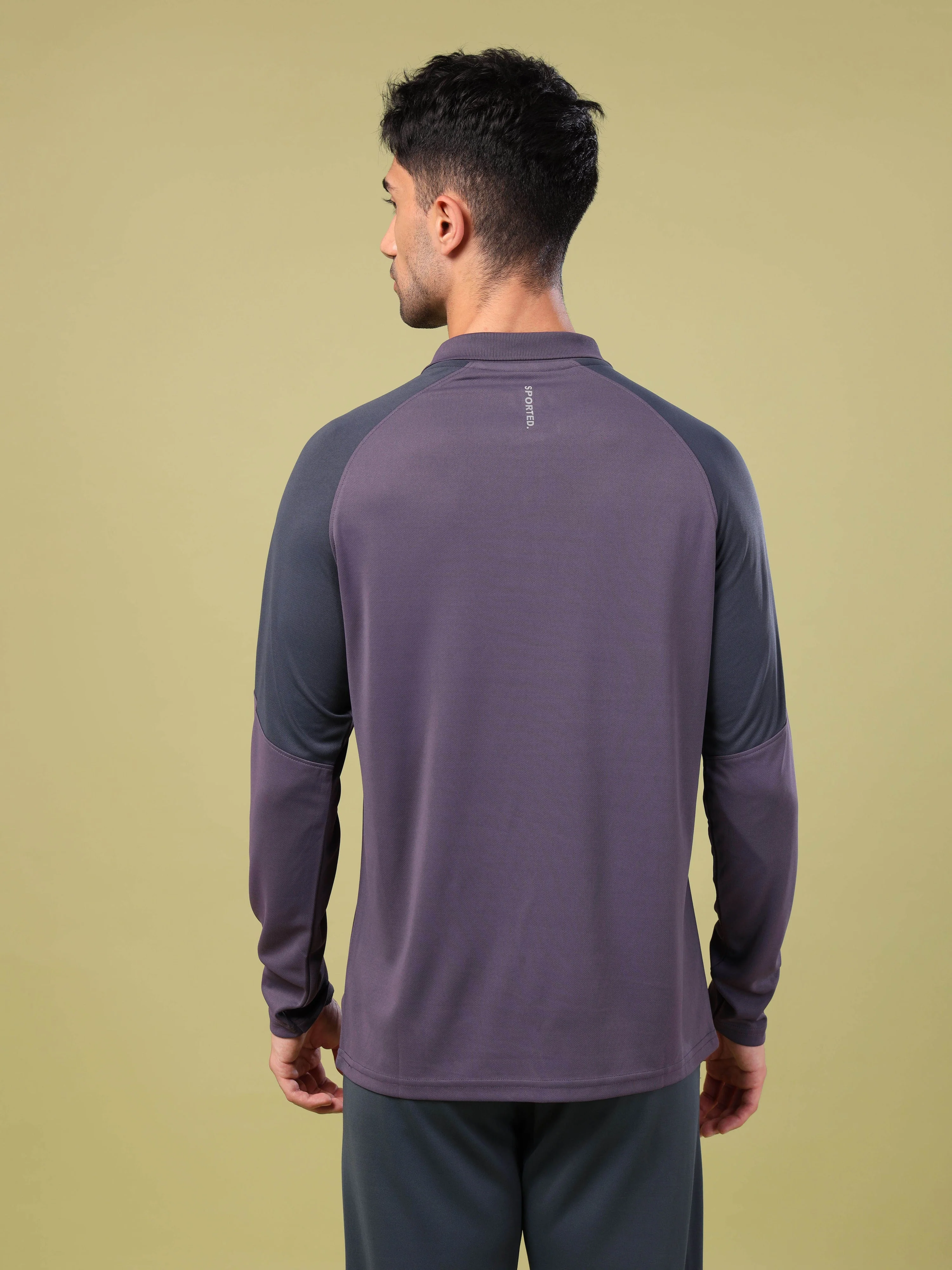 Men Colorblock Slim Fit Polo T-shirt with TECHNO COOL+ - Image 3