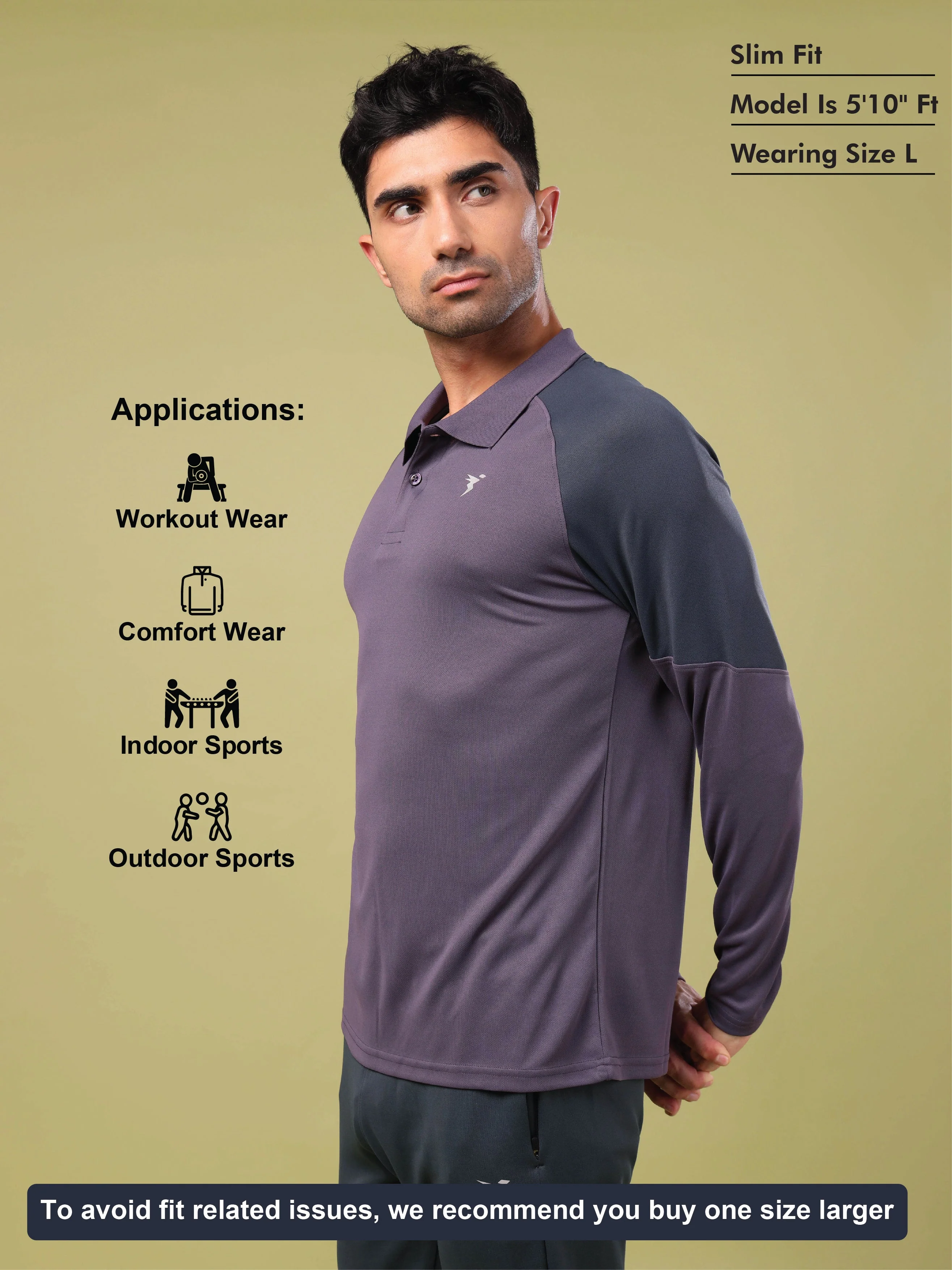 Men Colorblock Slim Fit Polo T-shirt with TECHNO COOL+ - Image 5