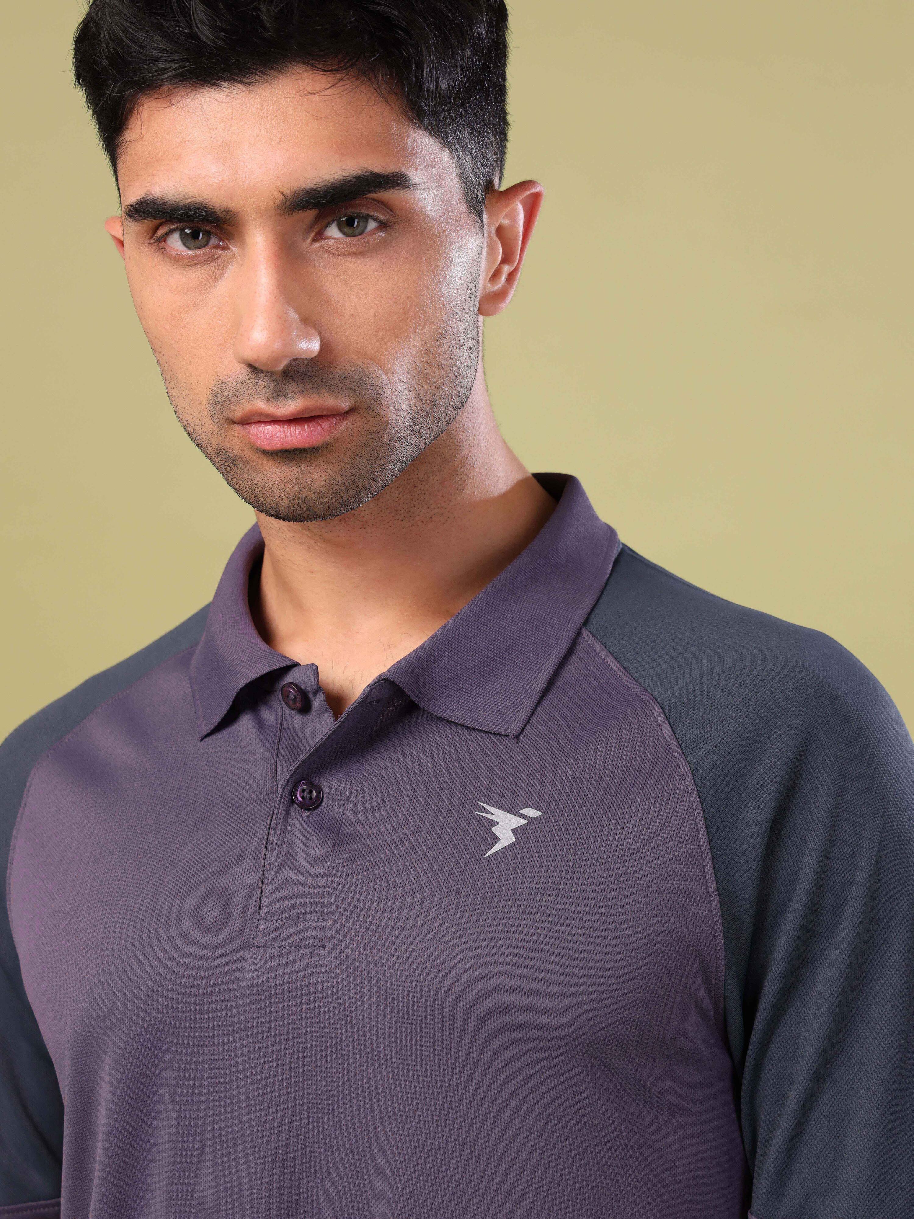 Men Colorblock Slim Fit Polo T-shirt with TECHNO COOL+ - Image 6