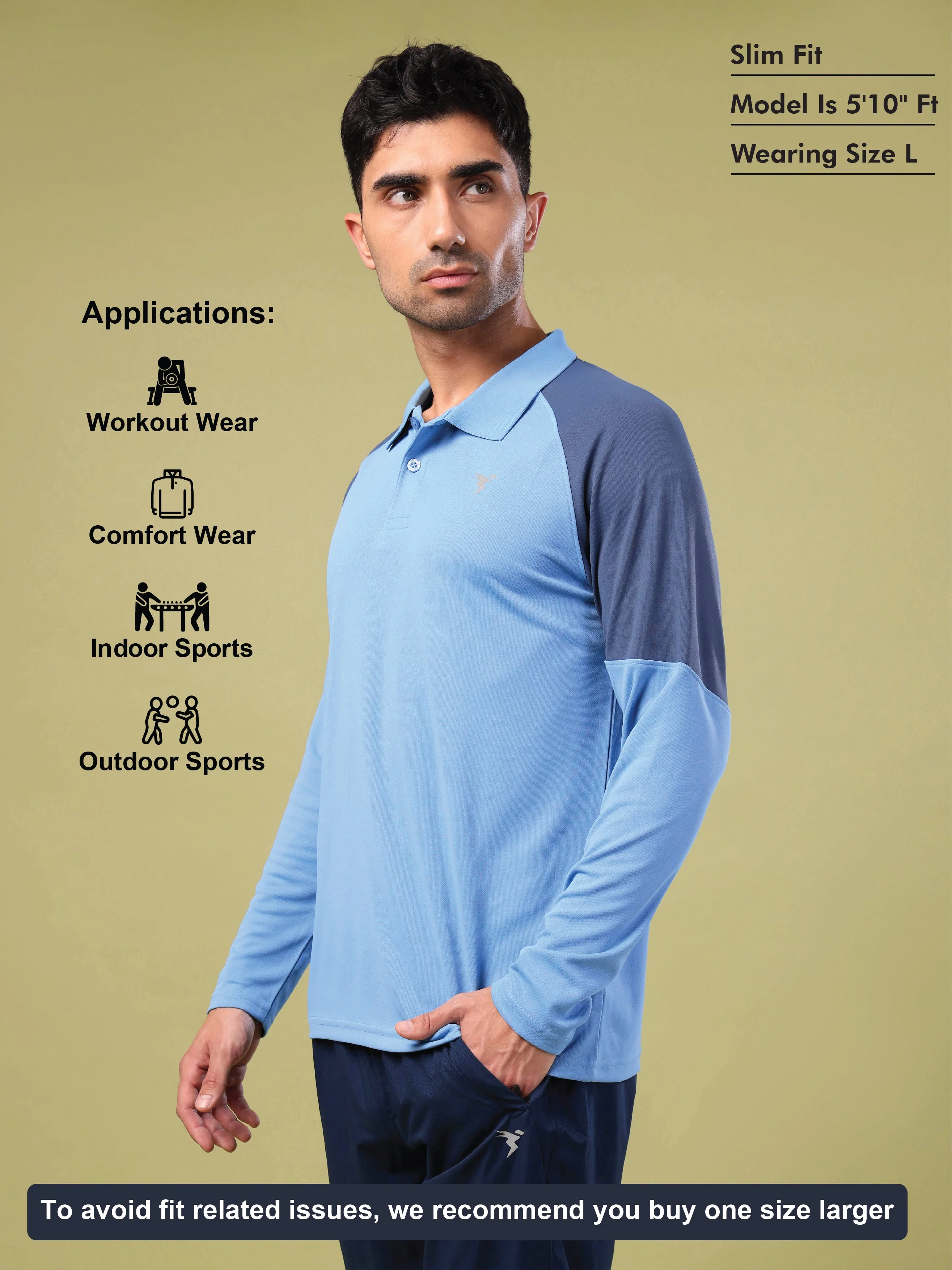 Men Colorblock Slim Fit Polo T-shirt with TECHNO COOL+ - Image 5
