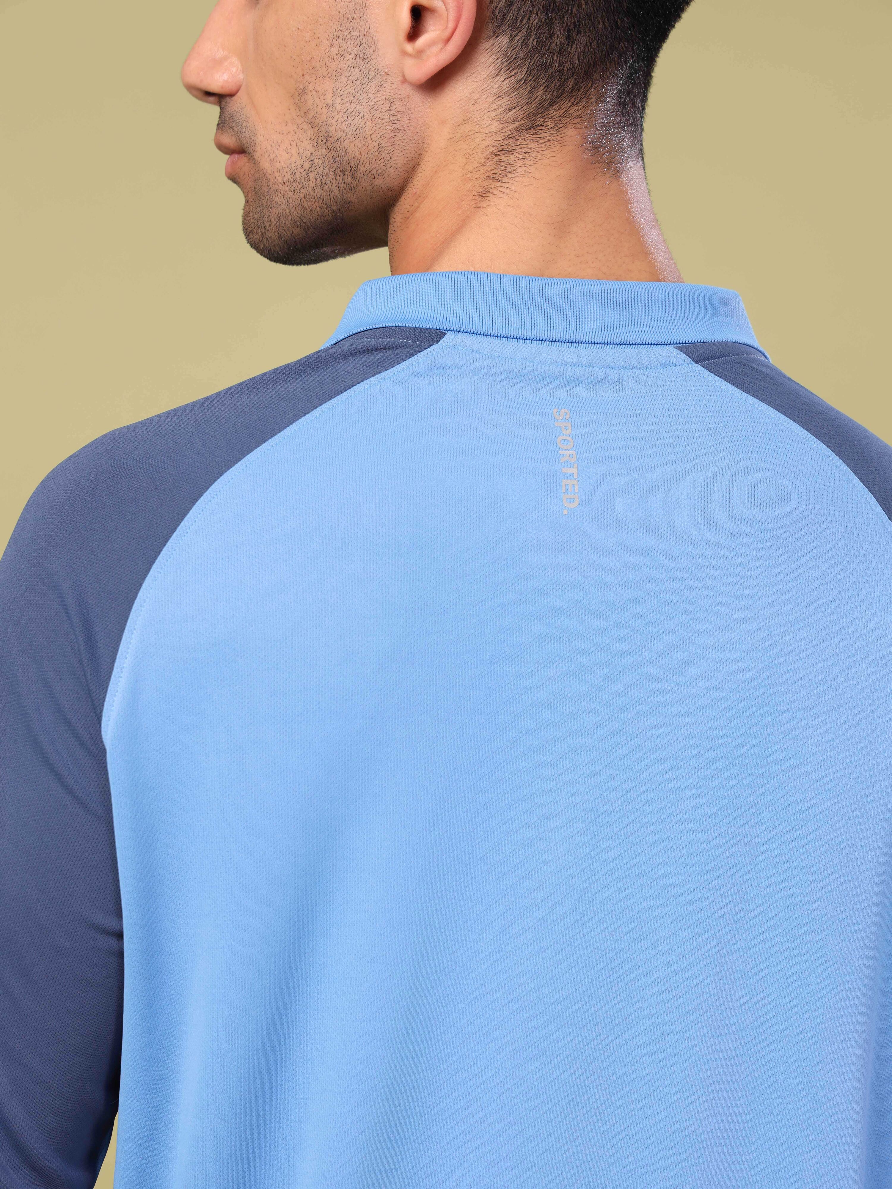Men Colorblock Slim Fit Polo T-shirt with TECHNO COOL+ - Image 6