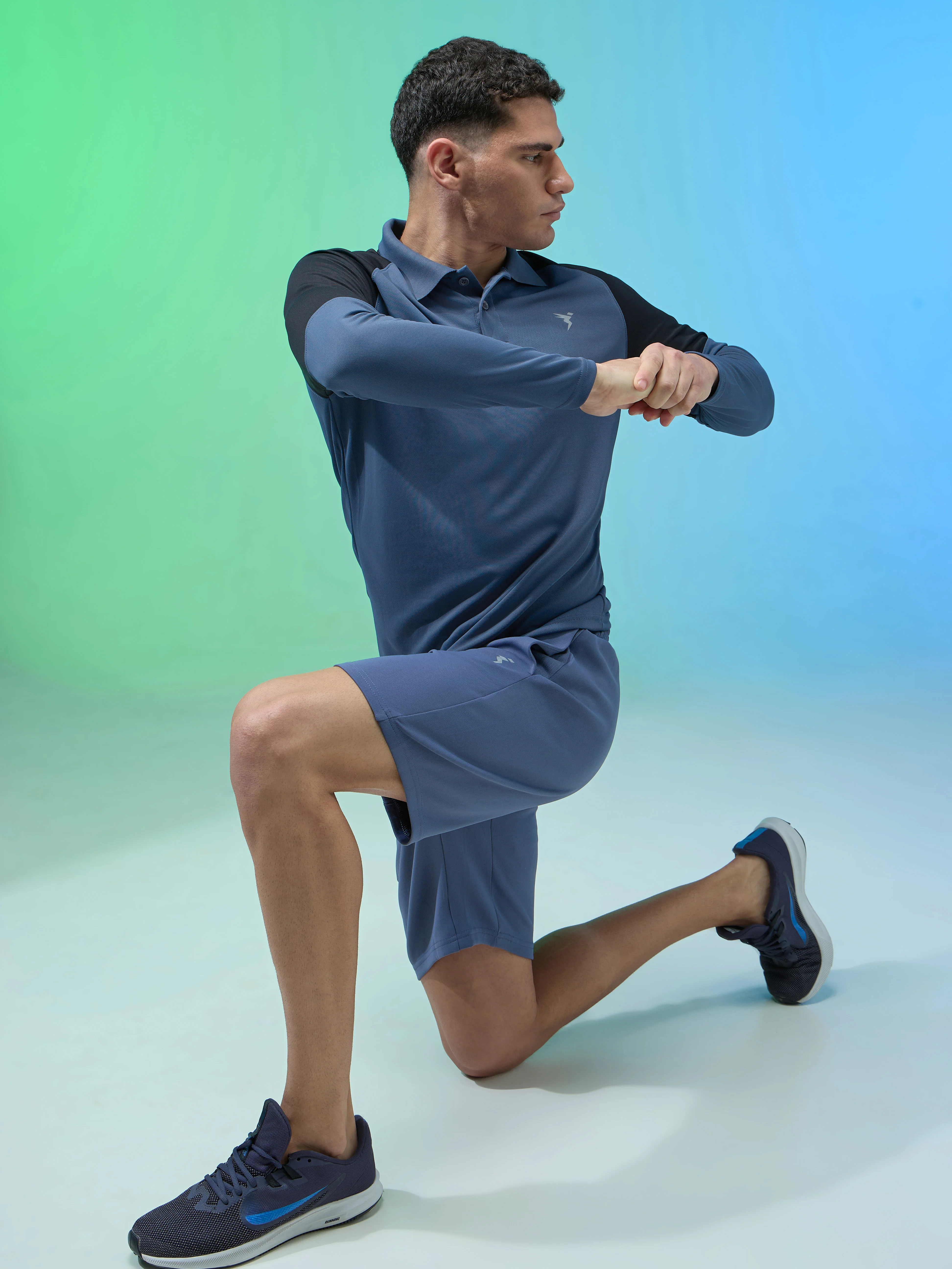 Men Colorblock Slim Fit Polo T-shirt with TECHNO COOL+ - Image 5
