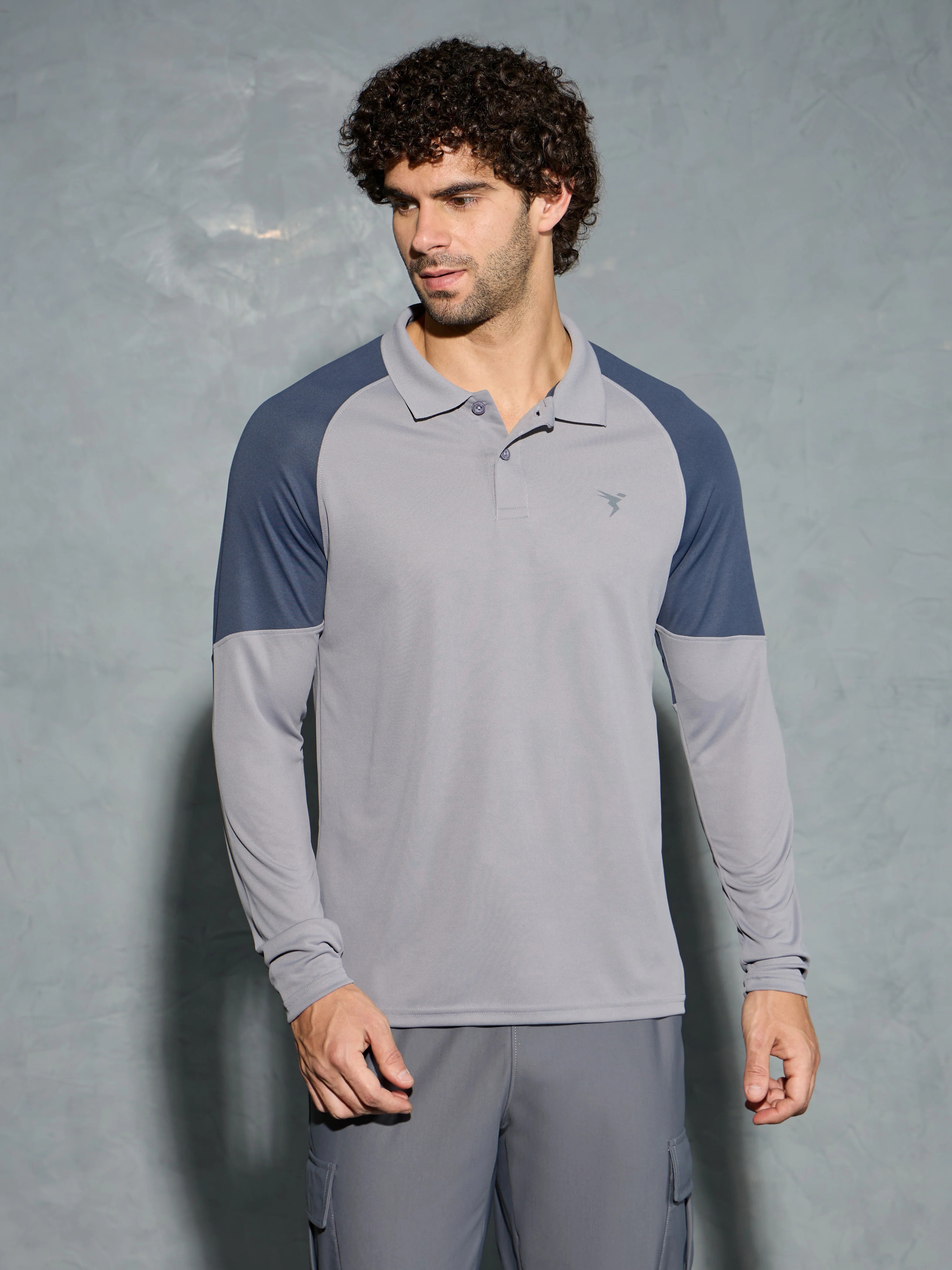 Men Colorblock Slim Fit Polo T-shirt with TECHNO COOL+ - Image 2