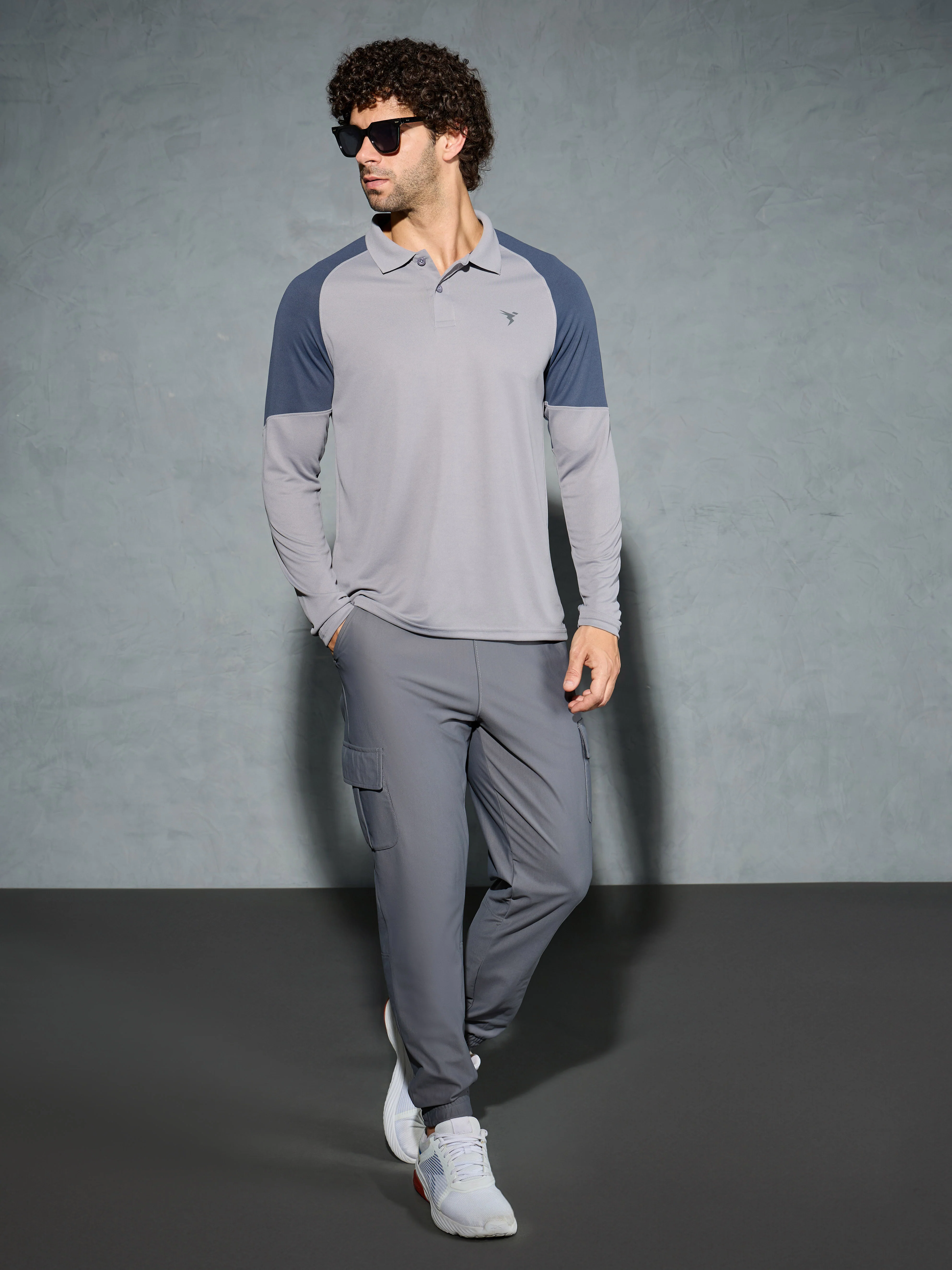 Men Colorblock Slim Fit Polo T-shirt with TECHNO COOL+ - Image 5