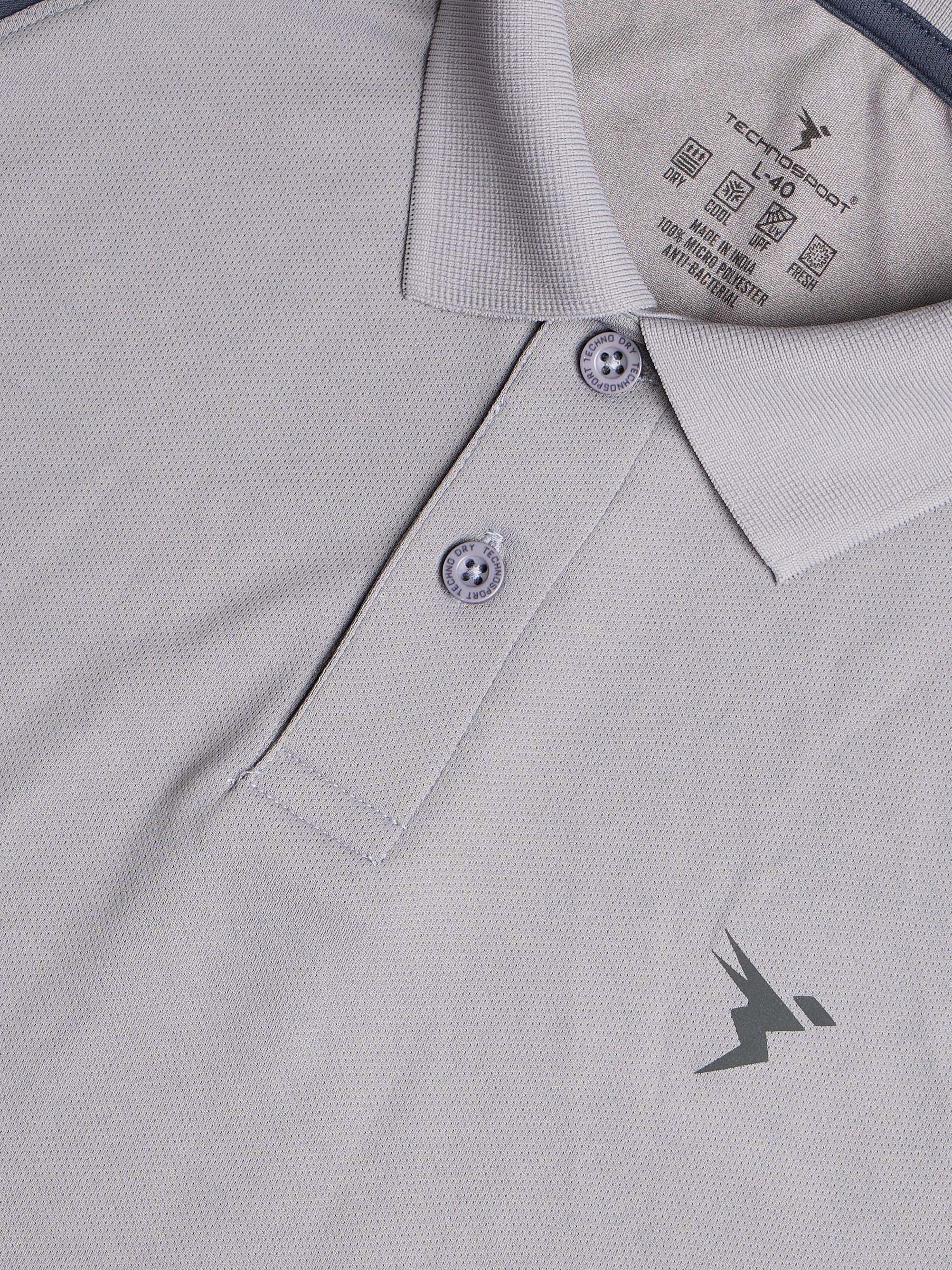 Men Colorblock Slim Fit Polo T-shirt with TECHNO COOL+ - Image 7