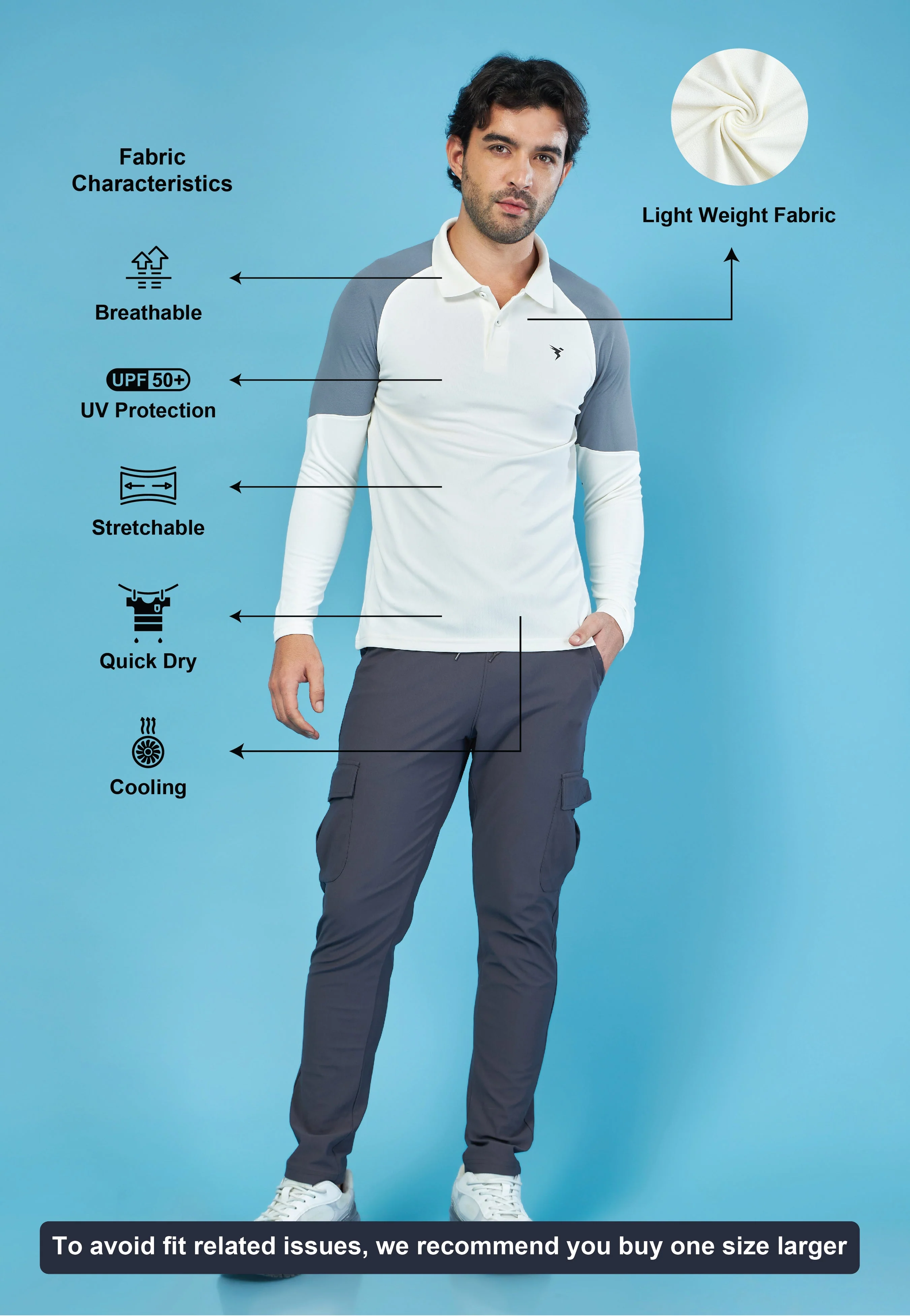 Men Colorblock Slim Fit Polo T-shirt with TECHNO COOL+ - Image 4