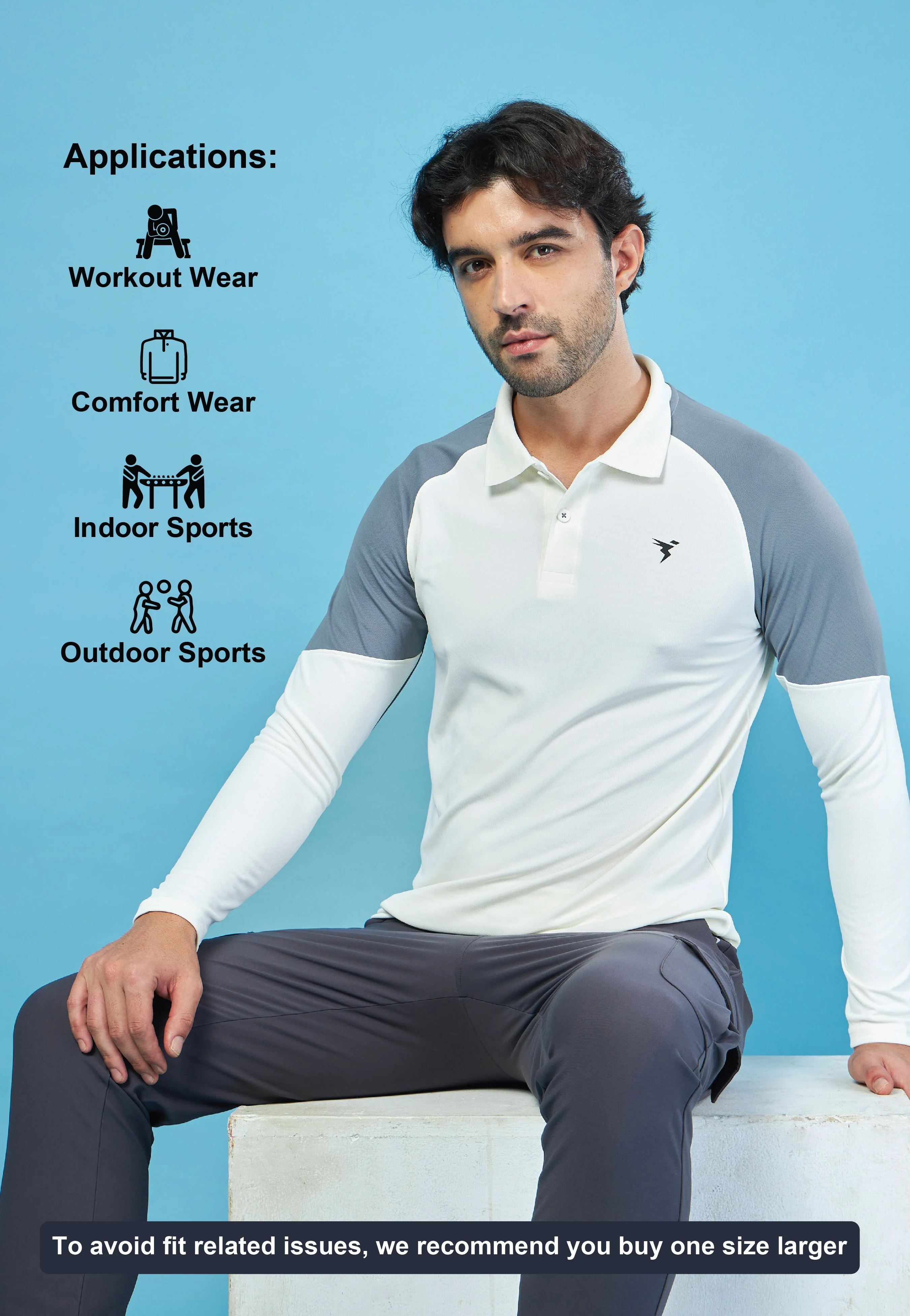 Men Colorblock Slim Fit Polo T-shirt with TECHNO COOL+ - Image 5