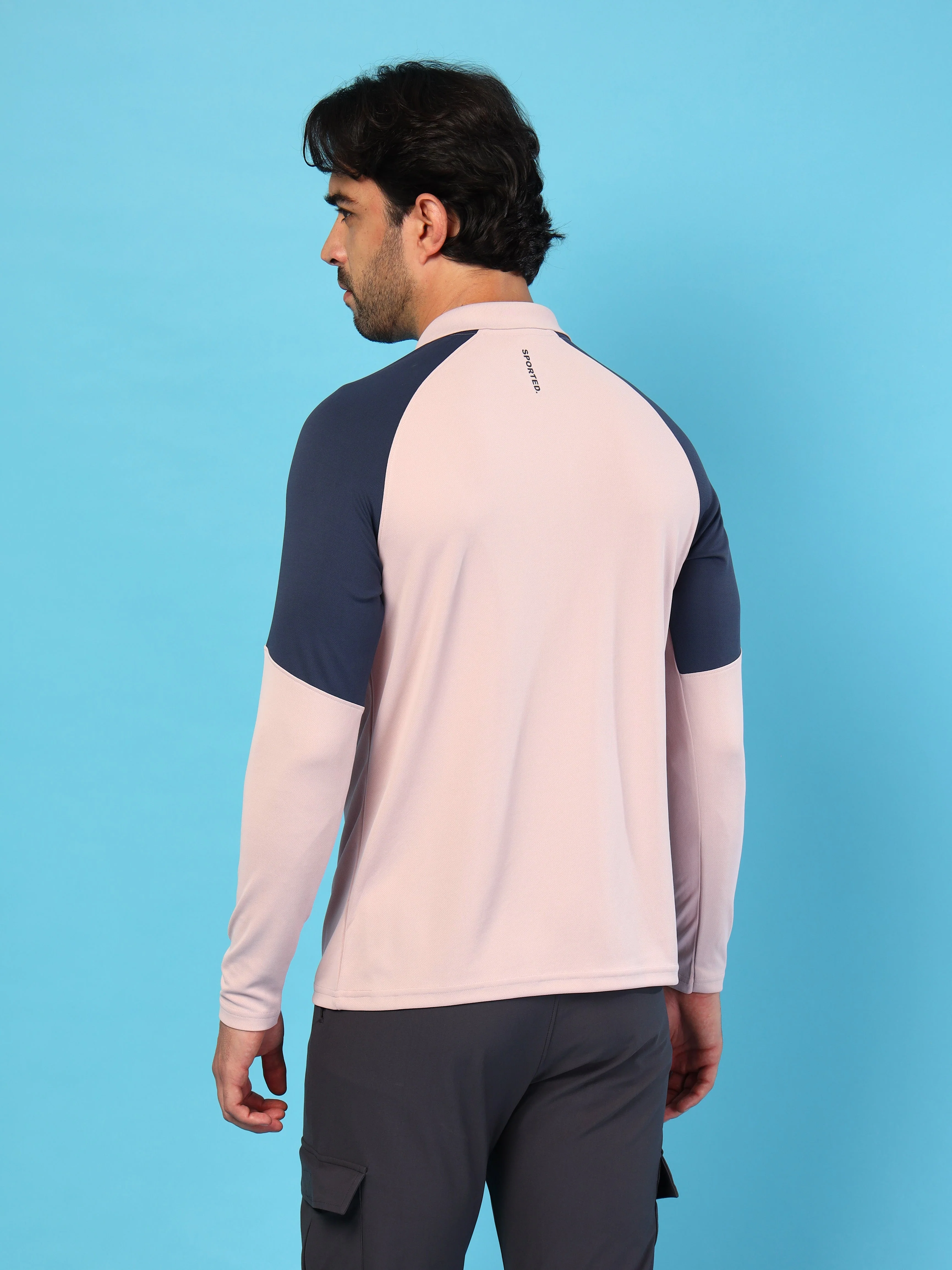 Men Colorblock Slim Fit Polo T-shirt with TECHNO COOL+ - Image 3
