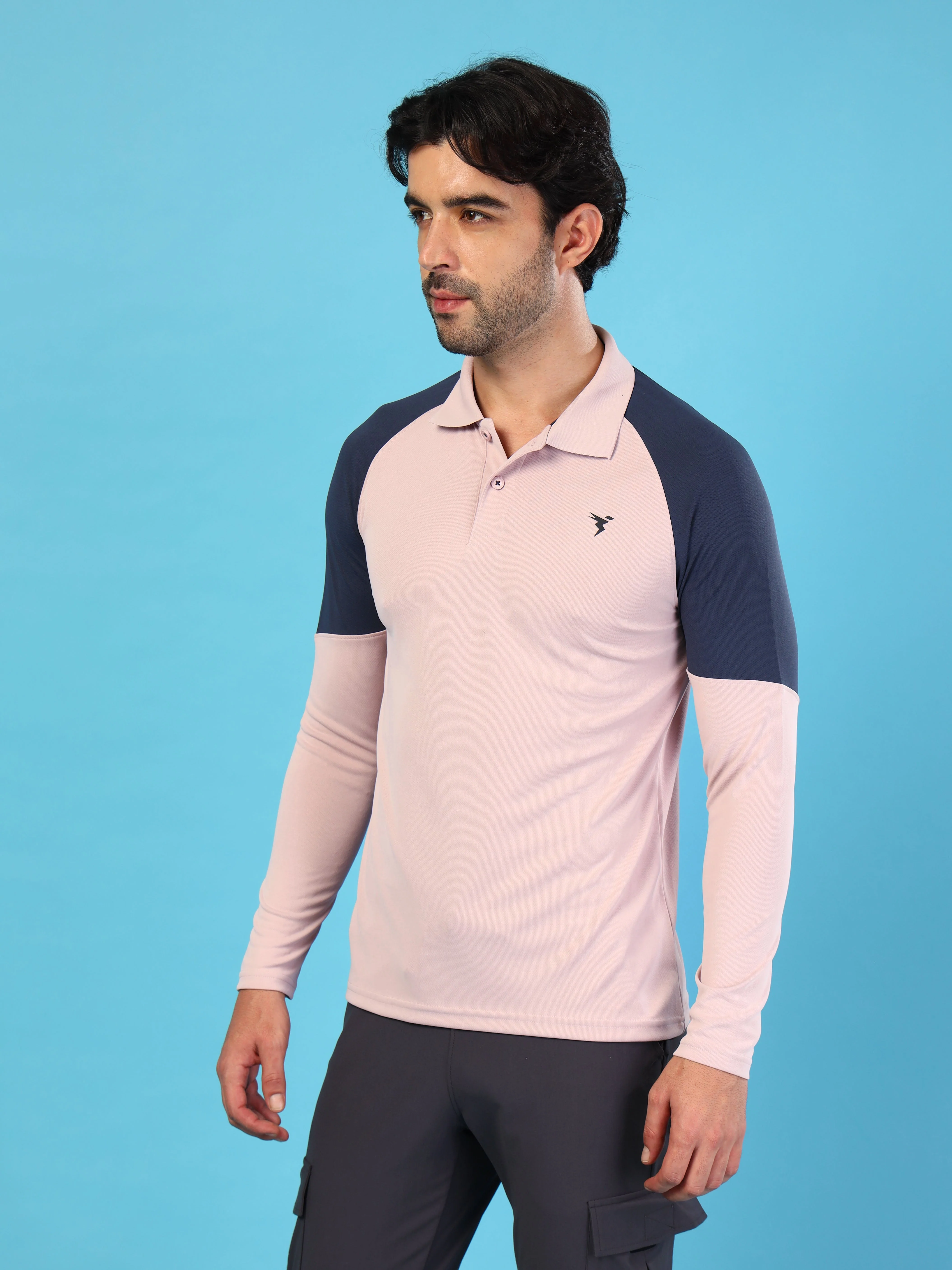 Men Colorblock Slim Fit Polo T-shirt with TECHNO COOL+ - Image 4