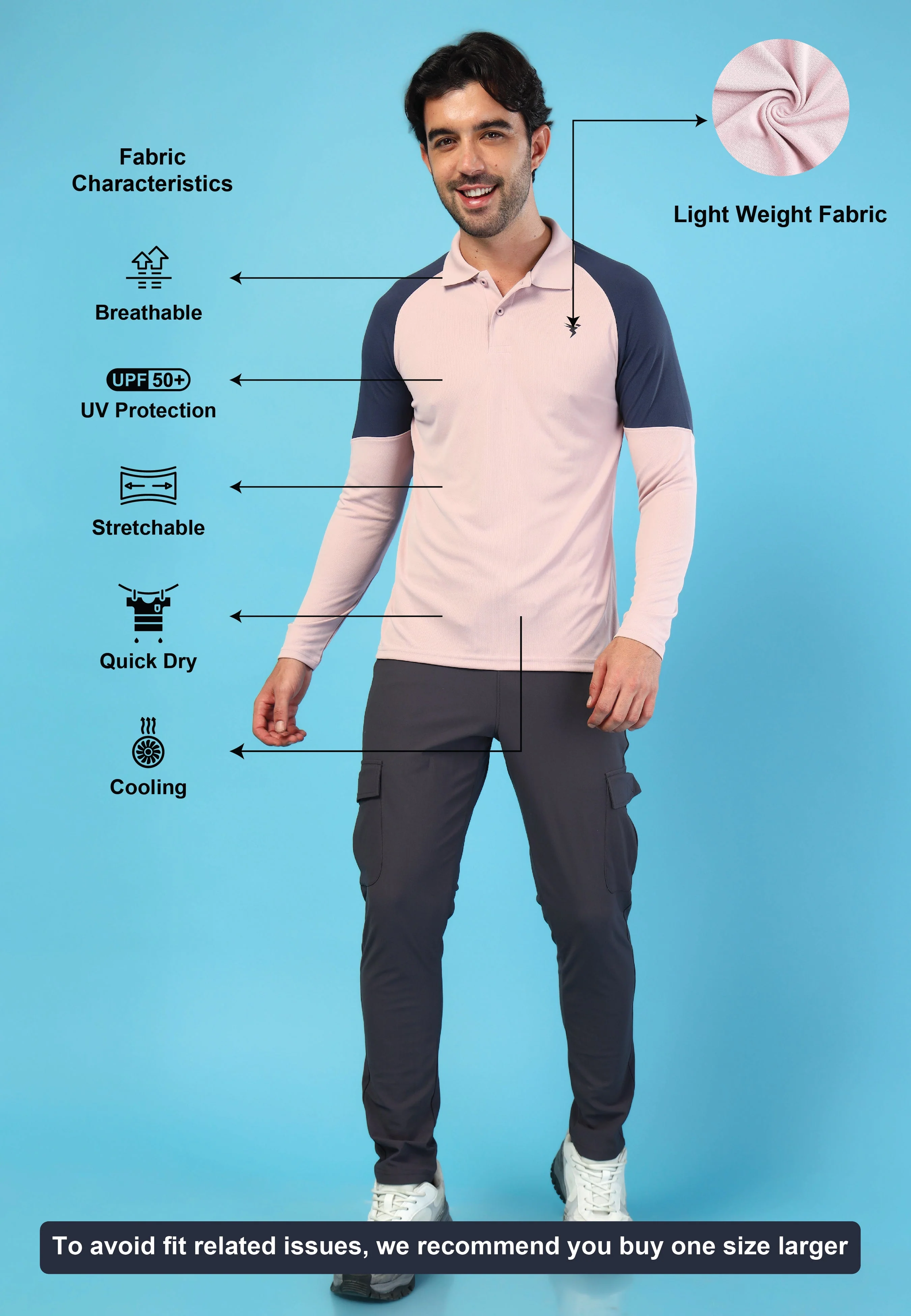 Men Colorblock Slim Fit Polo T-shirt with TECHNO COOL+ - Image 5