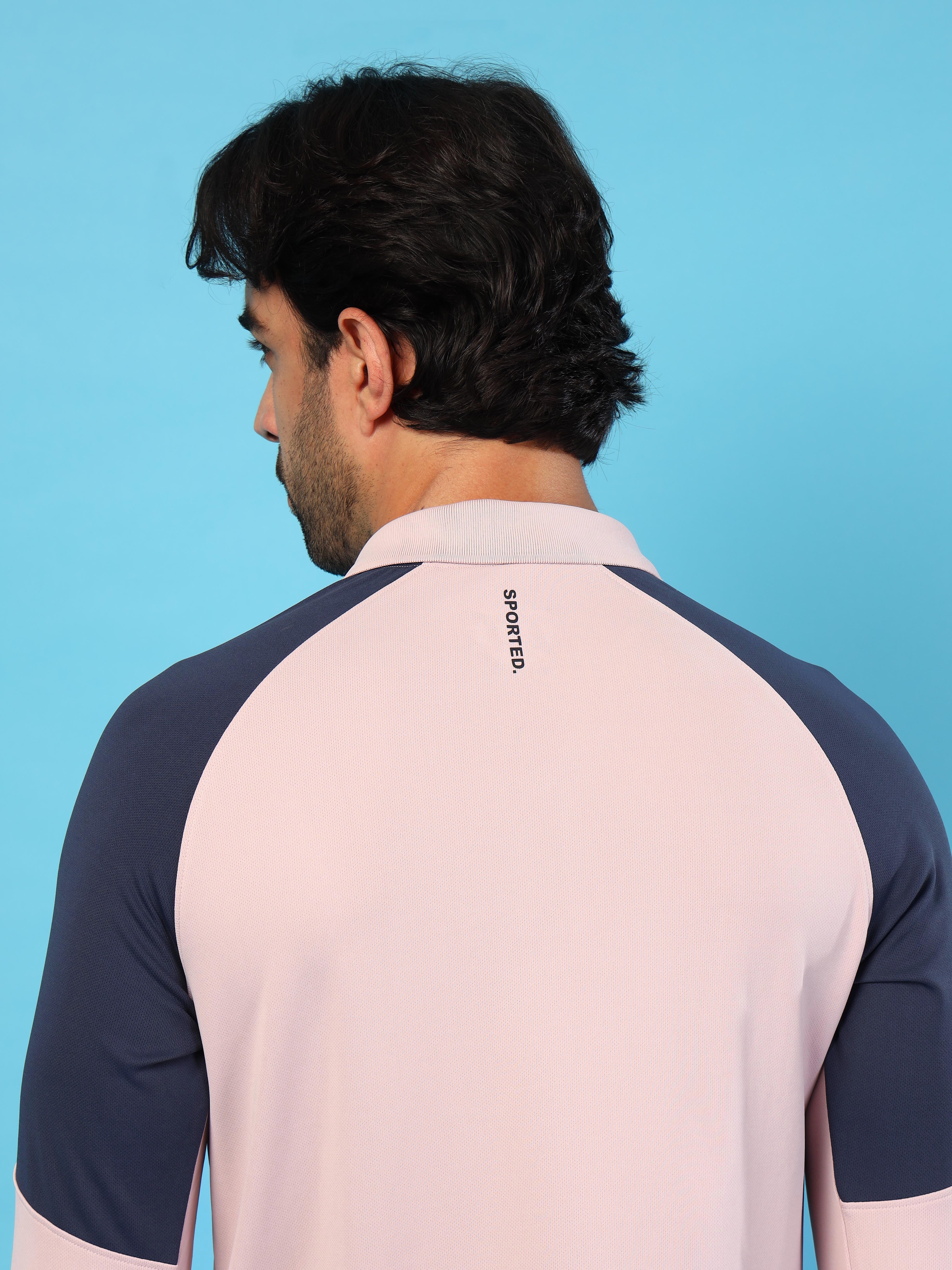 Men Colorblock Slim Fit Polo T-shirt with TECHNO COOL+ - Image 8