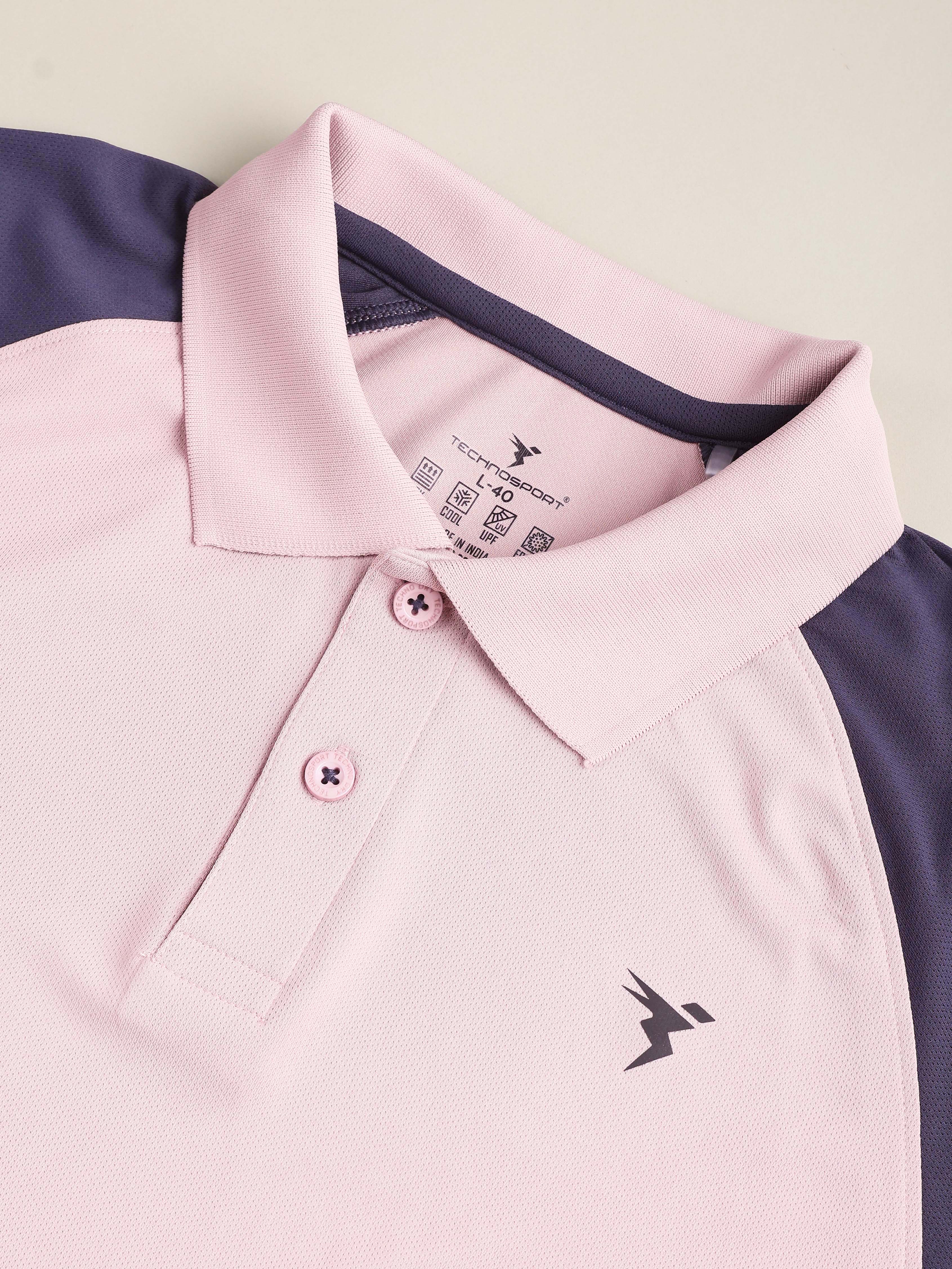 Men Colorblock Slim Fit Polo T-shirt with TECHNO COOL+ - Image 9