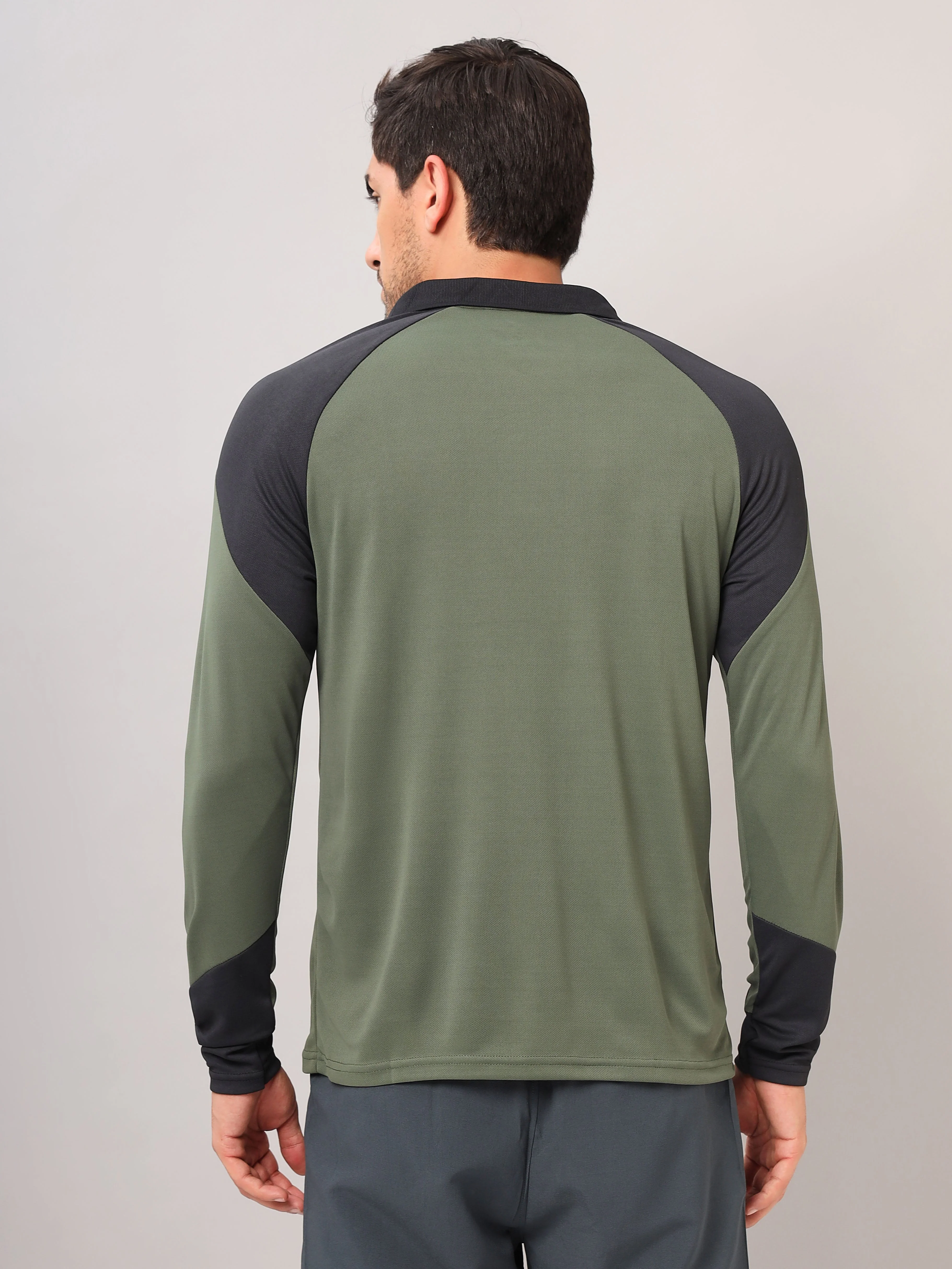 Men Colorblock Slim Fit Polo T-shirt with TECHNO COOL+ - Image 3