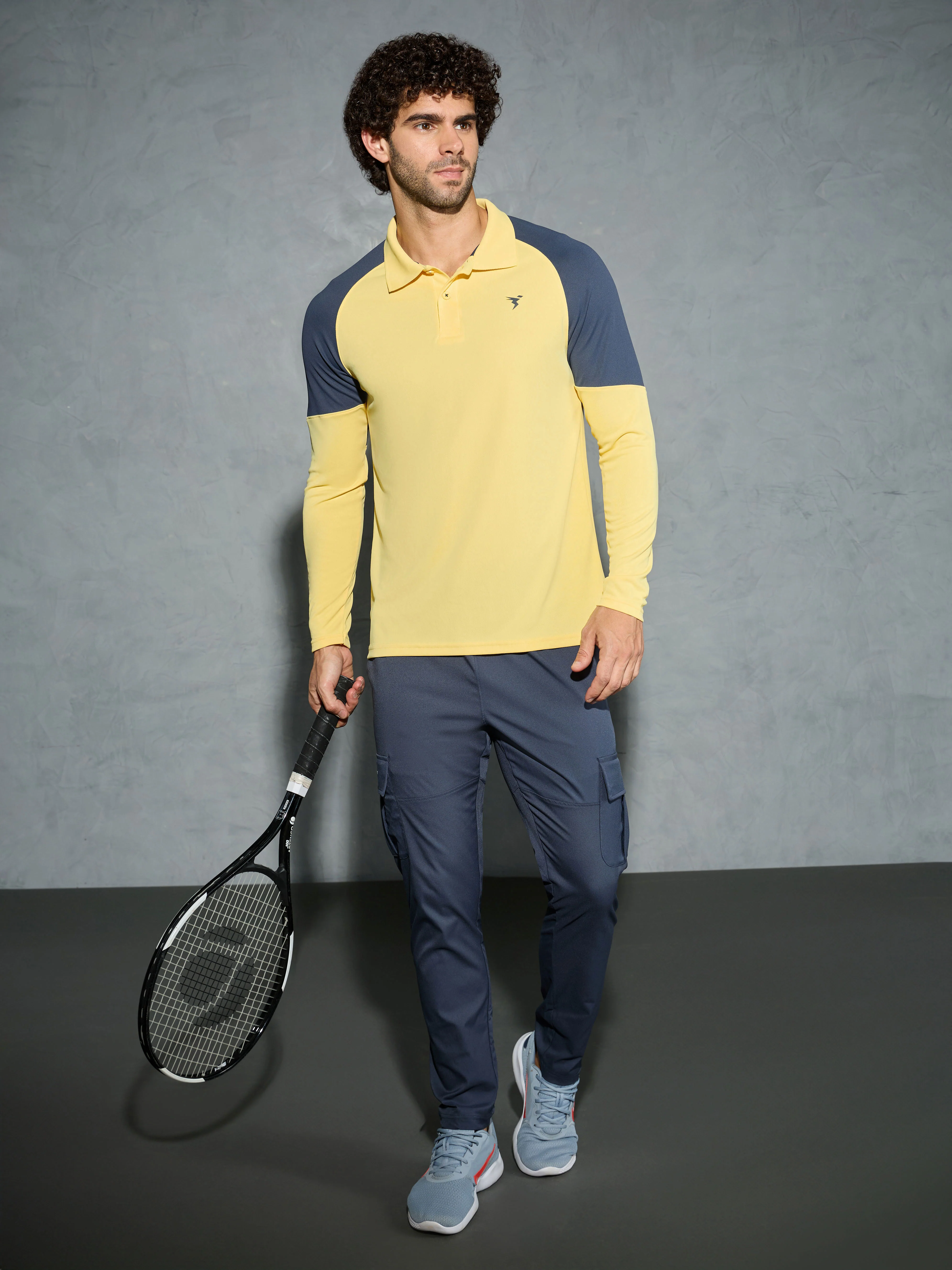 Men Colorblock Slim Fit Polo T-shirt with TECHNO COOL+ - Image 5