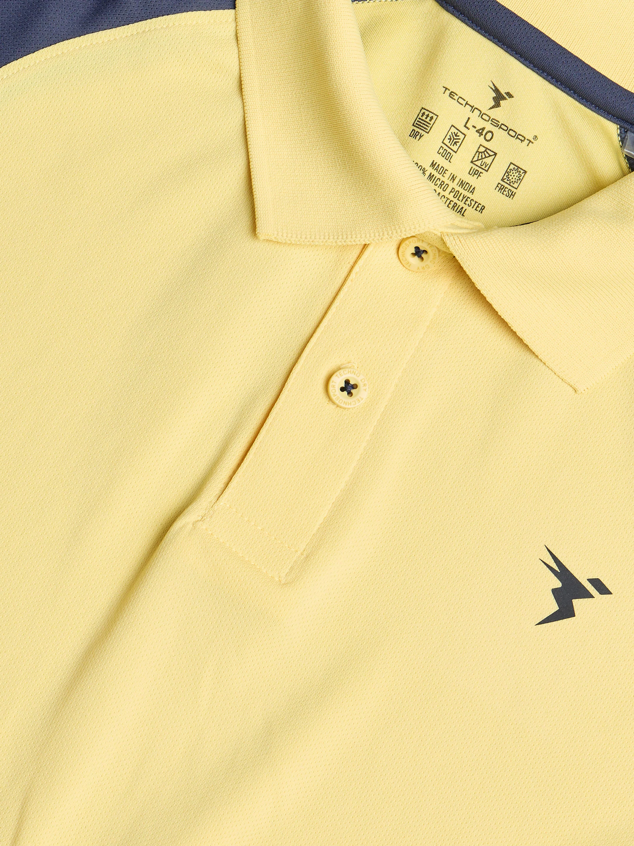 Men Colorblock Slim Fit Polo T-shirt with TECHNO COOL+ - Image 7