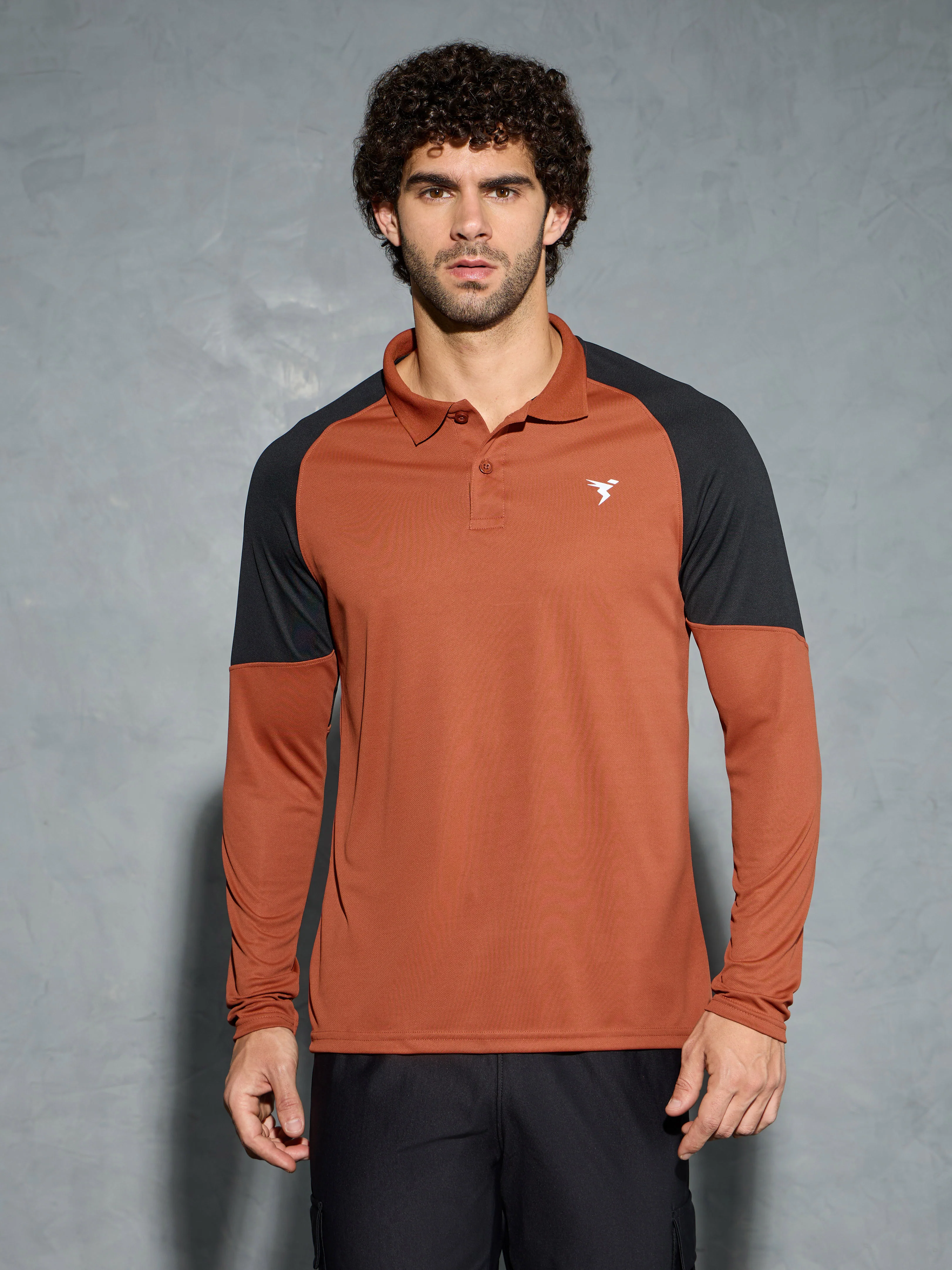 Men Colorblock Slim Fit Polo T-shirt with TECHNO COOL+ - Image 2