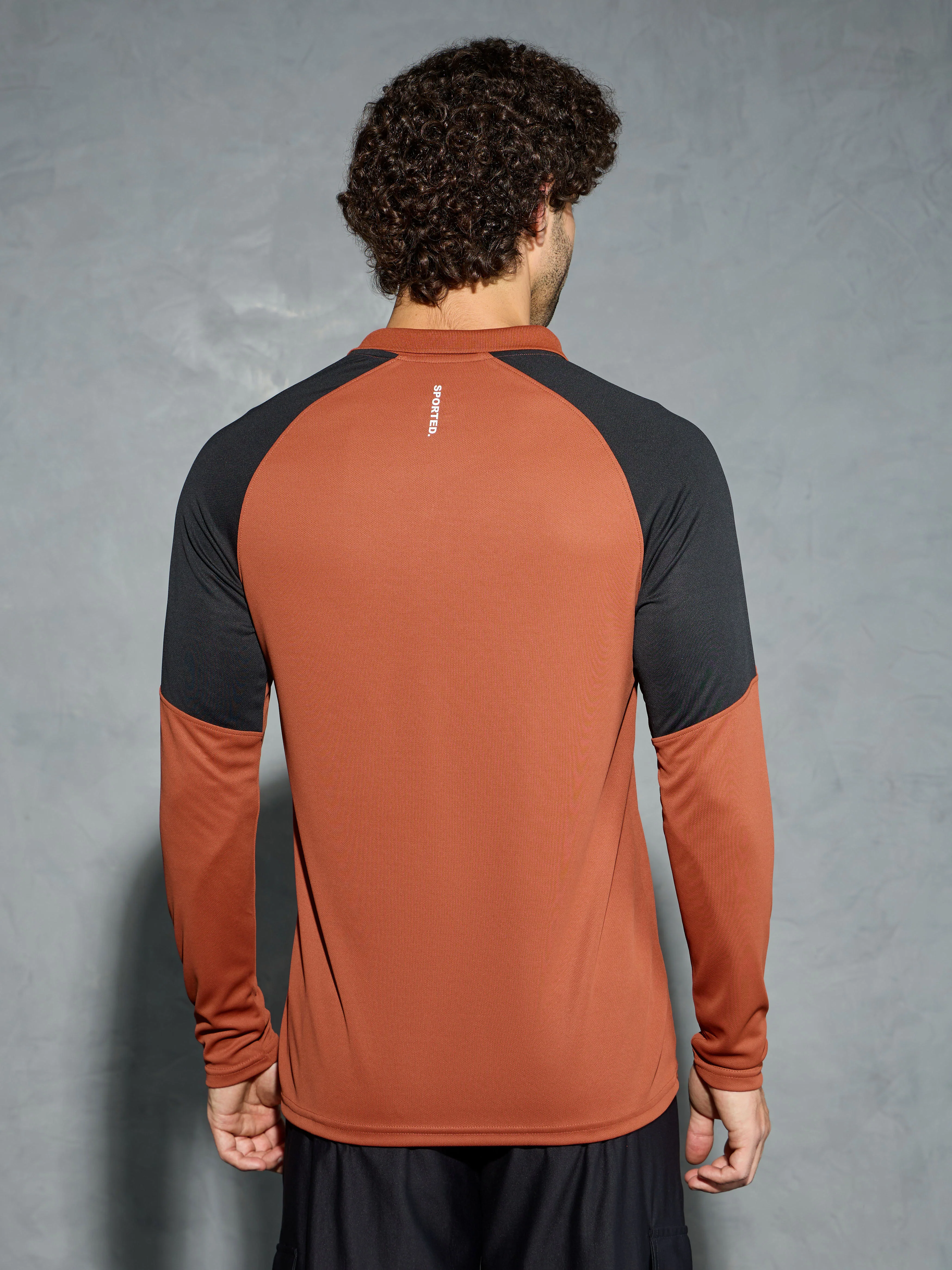 Men Colorblock Slim Fit Polo T-shirt with TECHNO COOL+ - Image 3