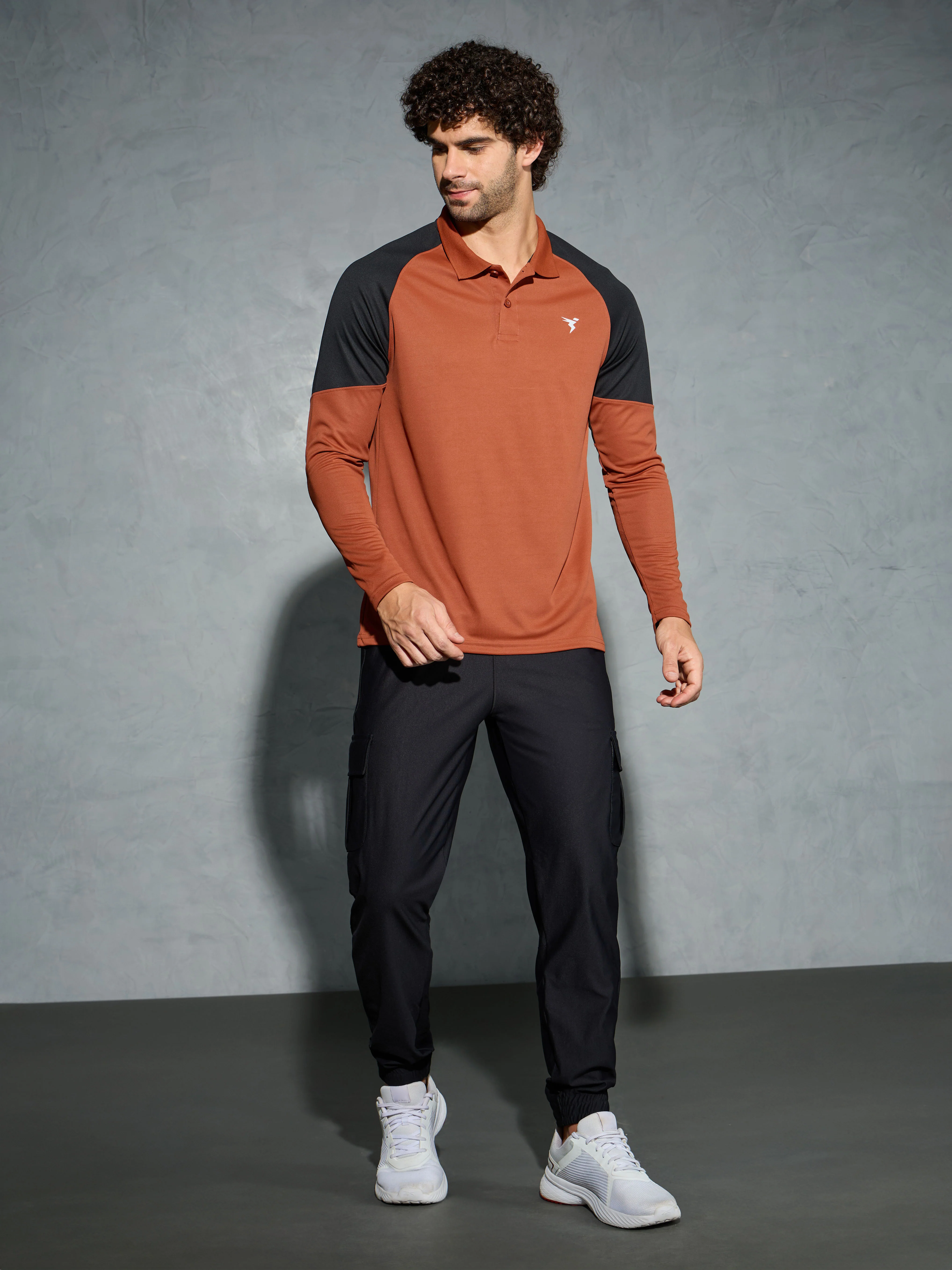 Men Colorblock Slim Fit Polo T-shirt with TECHNO COOL+ - Image 4