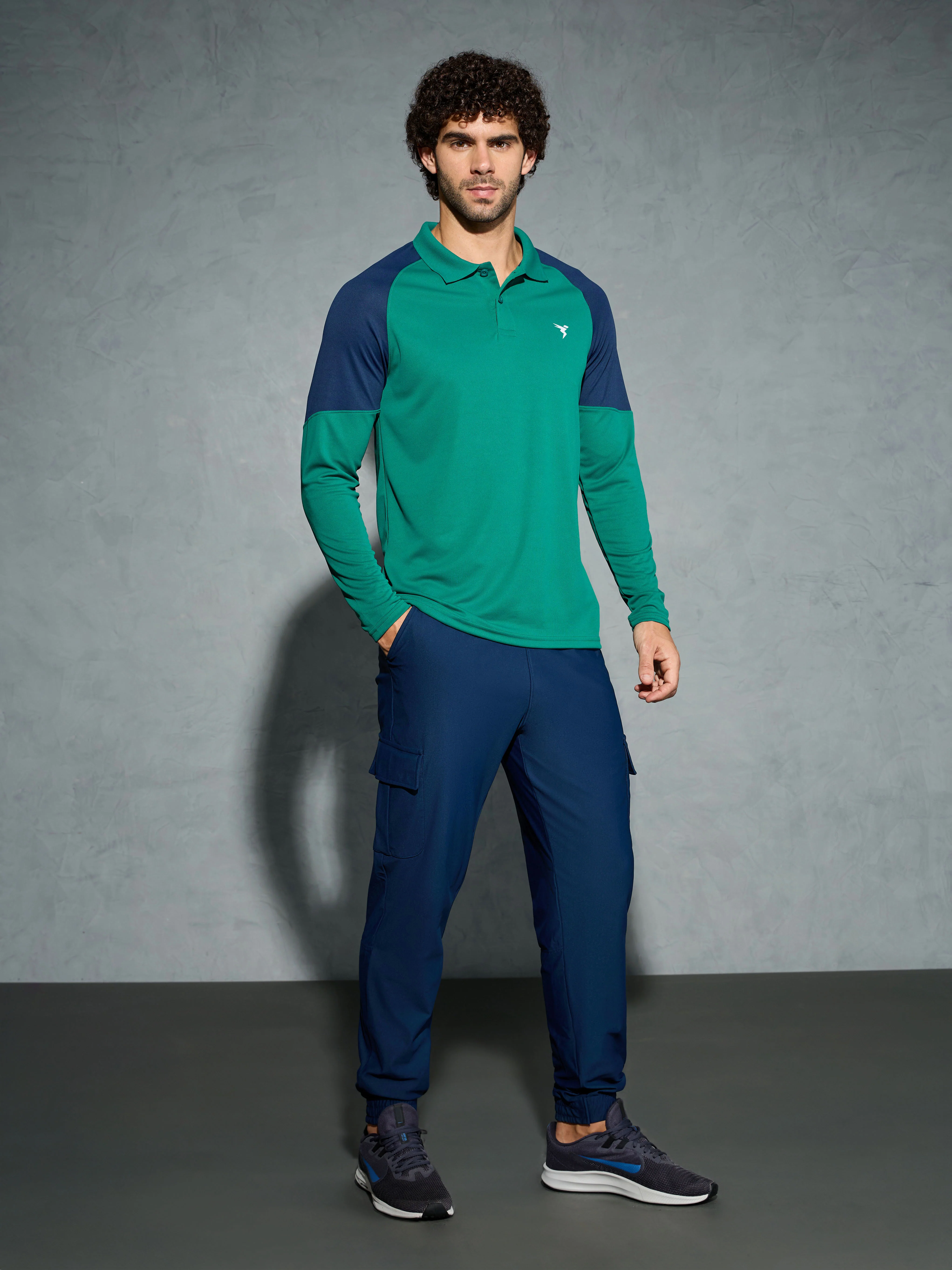 Men Colorblock Slim Fit Polo T-shirt with TECHNO COOL+ - Image 5