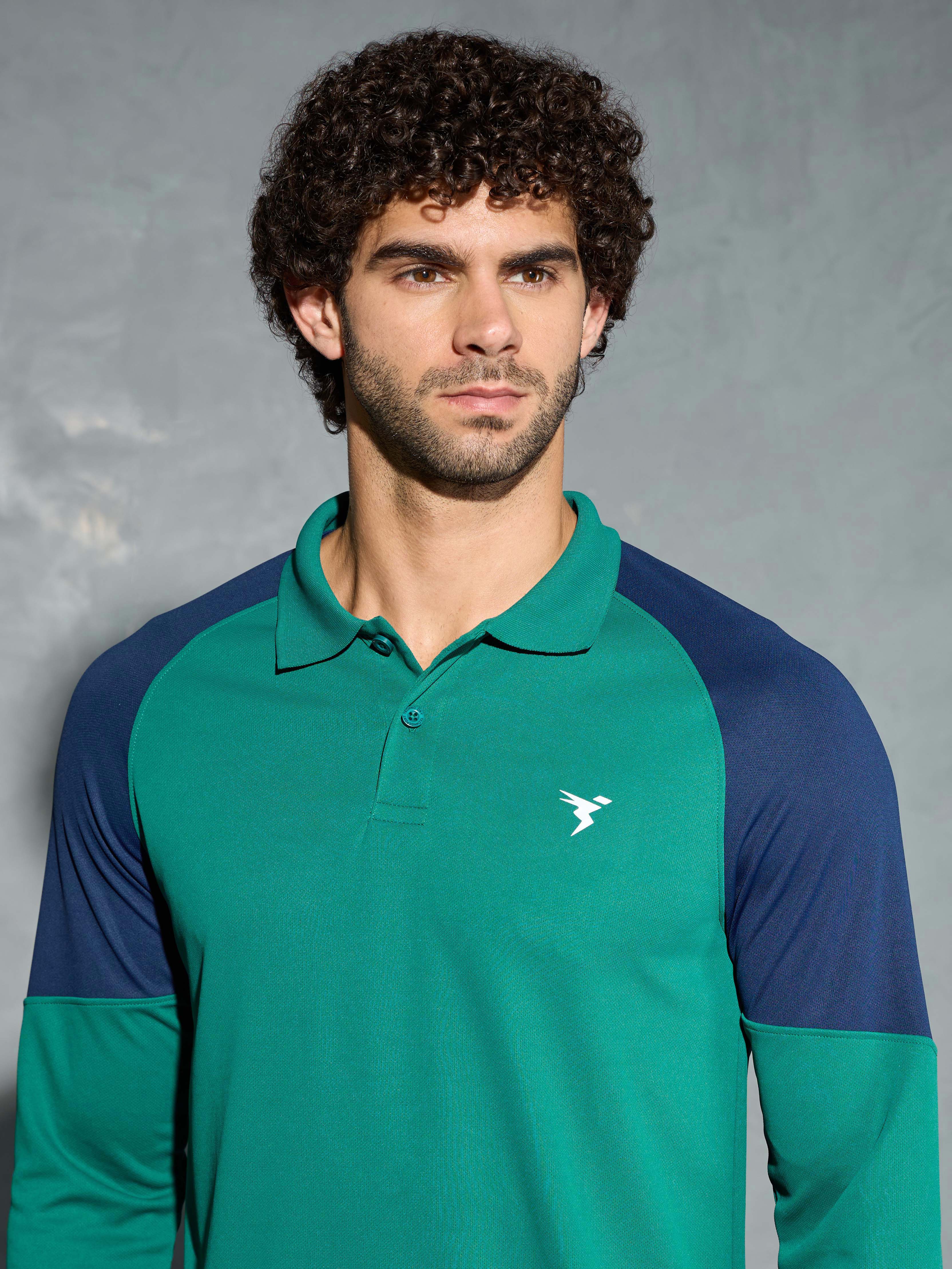 Men Colorblock Slim Fit Polo T-shirt with TECHNO COOL+ - Image 6