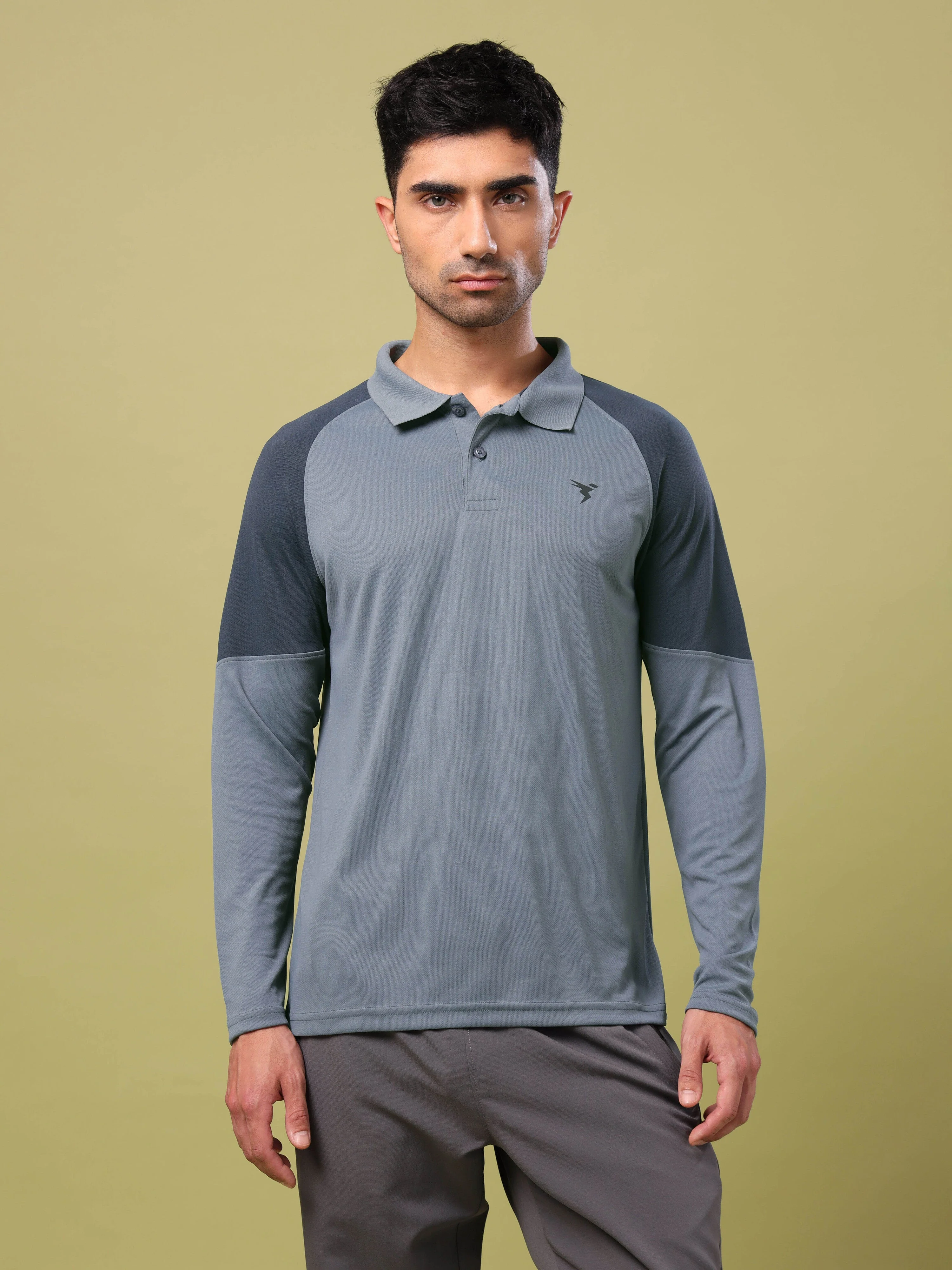 Men Colorblock Slim Fit Polo T-shirt with TECHNO COOL+ - Image 2
