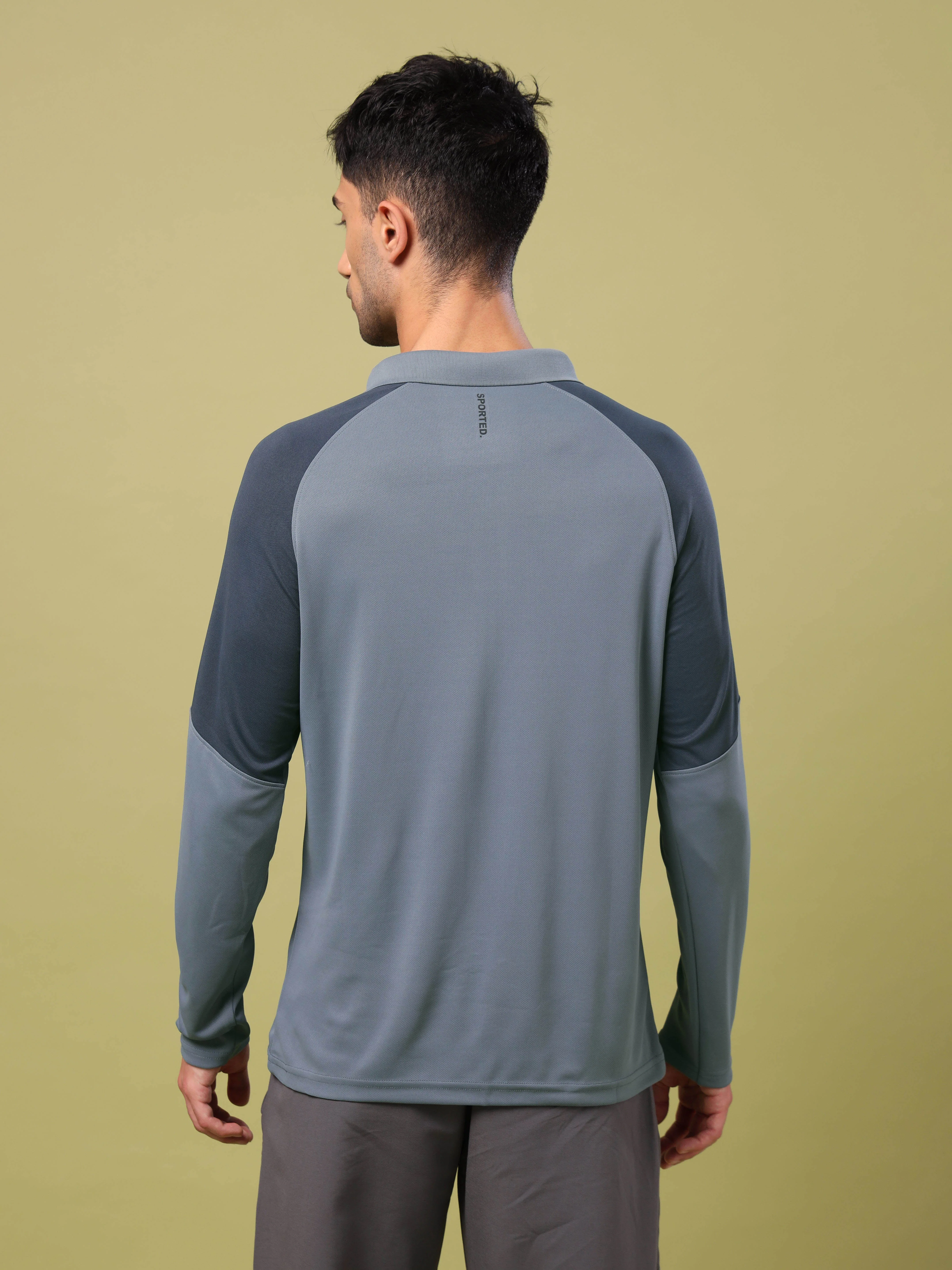 Men Colorblock Slim Fit Polo T-shirt with TECHNO COOL+ - Image 3