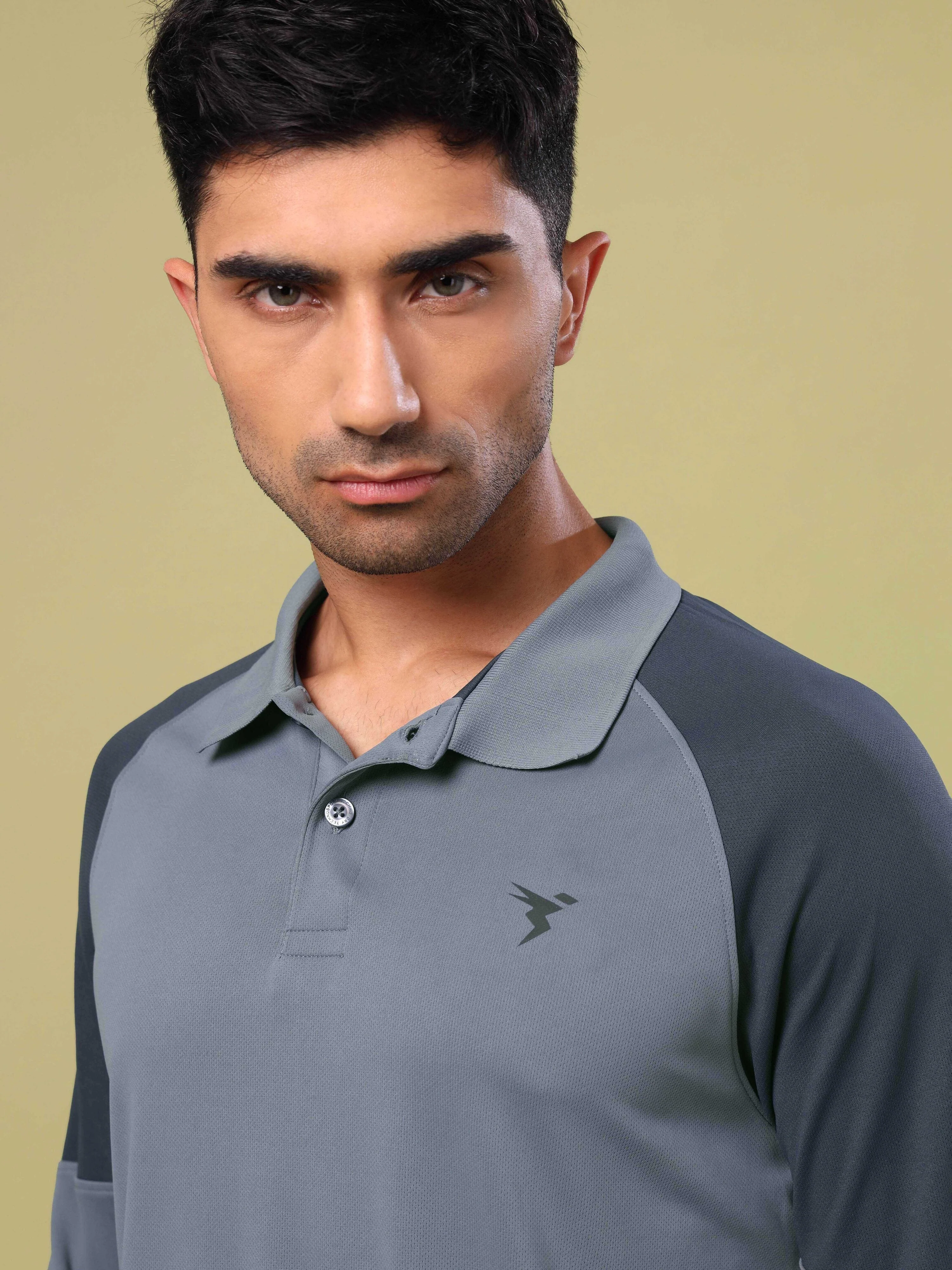 Men Colorblock Slim Fit Polo T-shirt with TECHNO COOL+ - Image 6