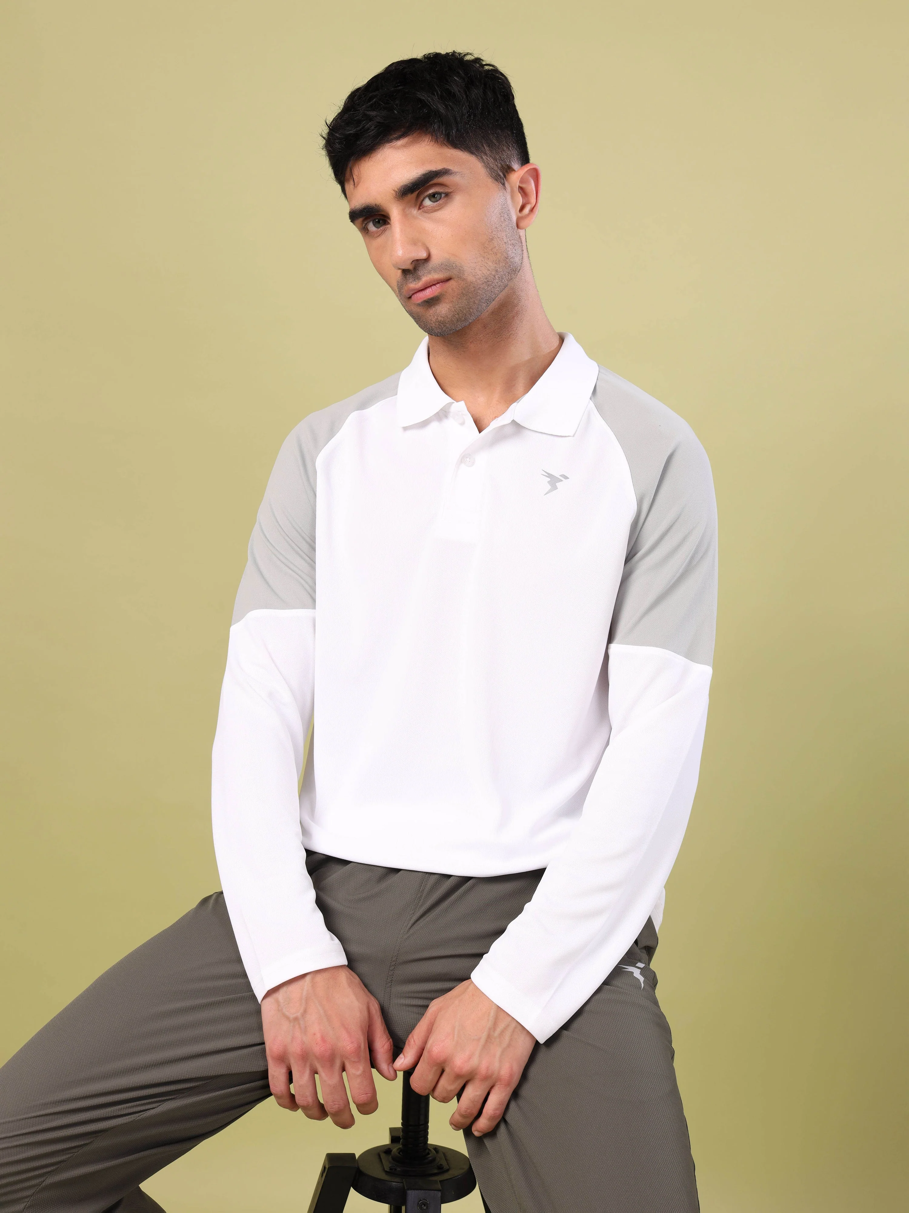 Men Colorblock Slim Fit Polo T-shirt with TECHNO COOL+ - Image 2