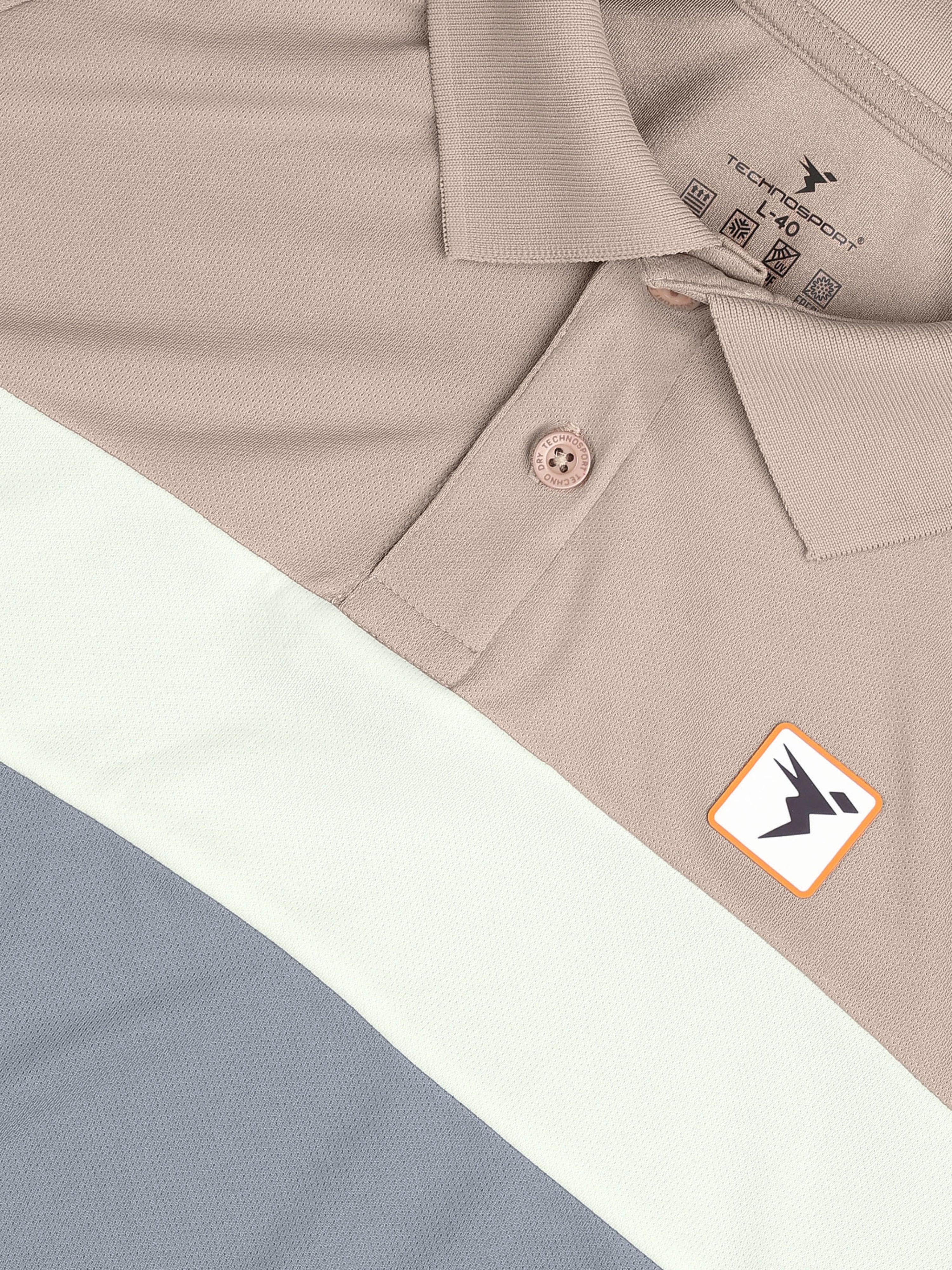 Men Colorblock Slim Fit Polo T-shirt with TECHNO COOL+ - Image 7