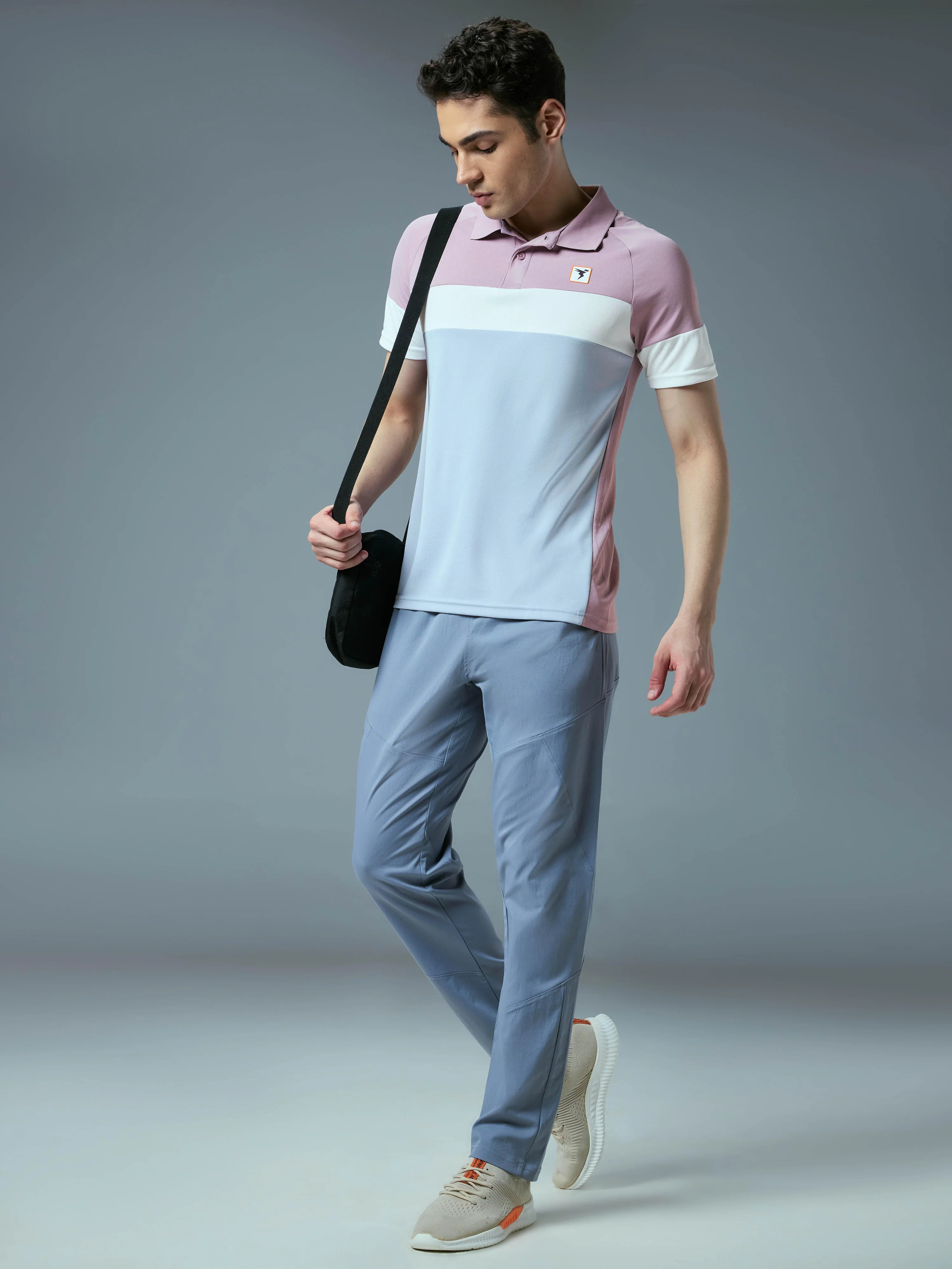 Men Colorblock Slim Fit Polo T-shirt with TECHNO COOL+ - Image 5