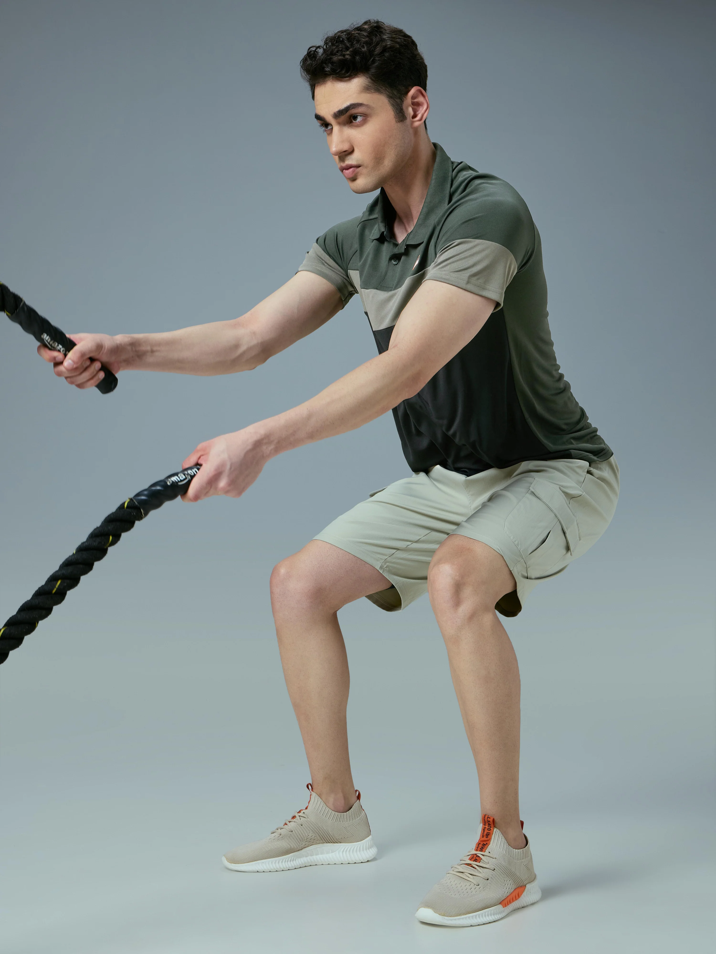 Men Colorblock Slim Fit Polo T-shirt with TECHNO COOL+ - Image 5