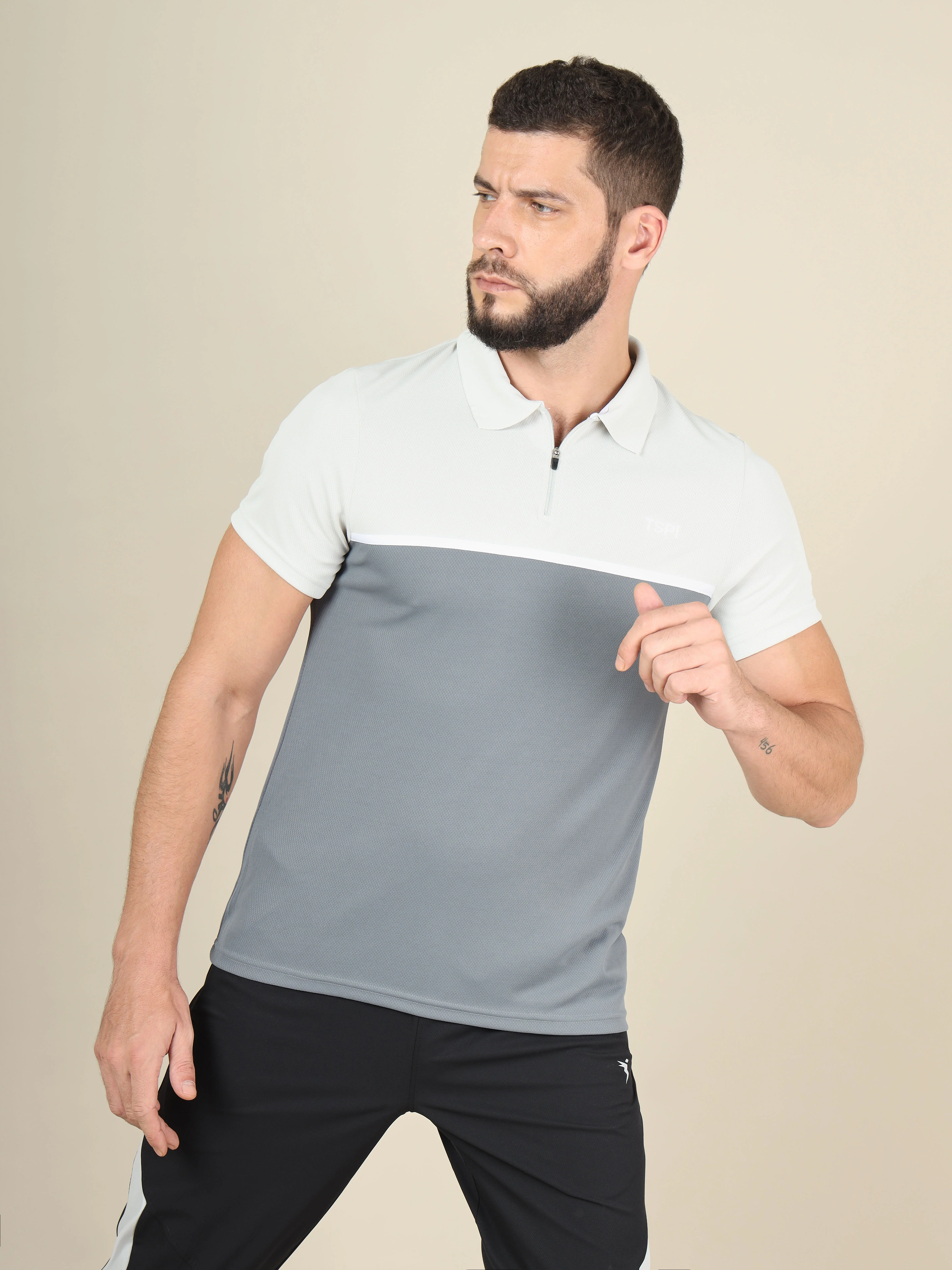 Men Colorblock Slim Fit Polo T-shirt with TECHNO COOL+ (Pack of 2) - Image 2