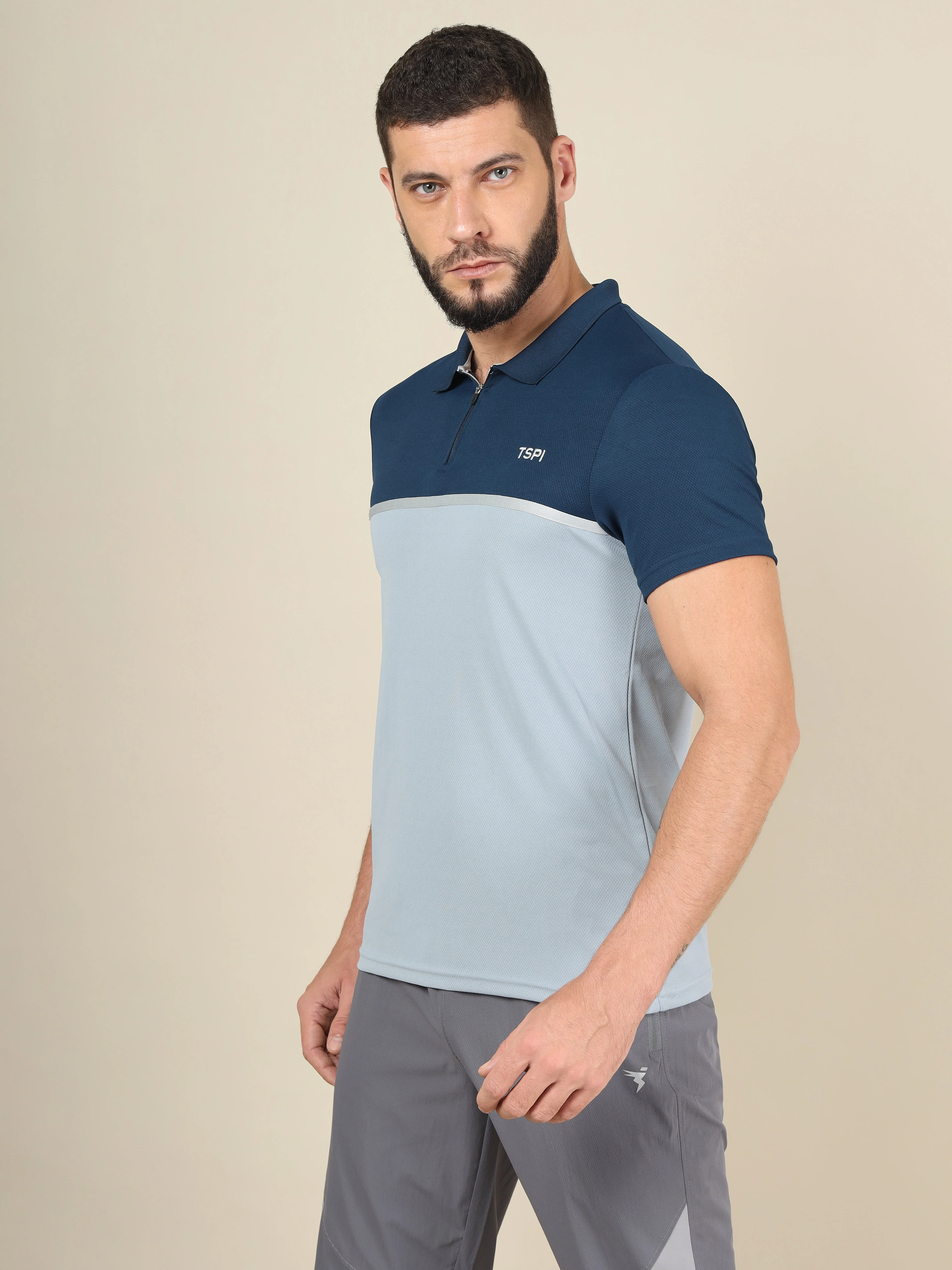 Men Colorblock Slim Fit Polo T-shirt with TECHNO COOL+ (Pack of 2) - Image 4