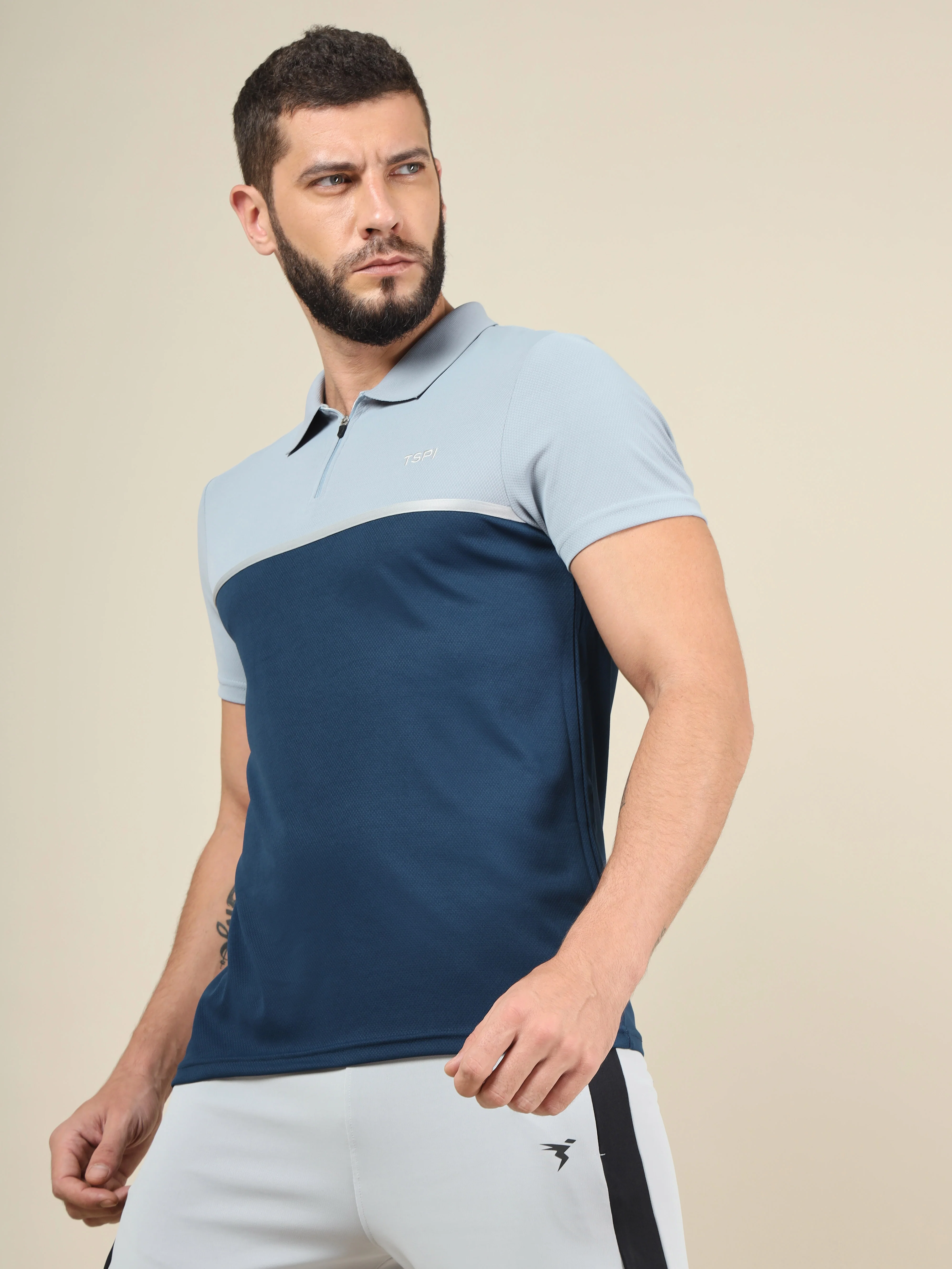 Men Colorblock Slim Fit Polo T-shirt with TECHNO COOL+ (Pack of 2) - Image 2