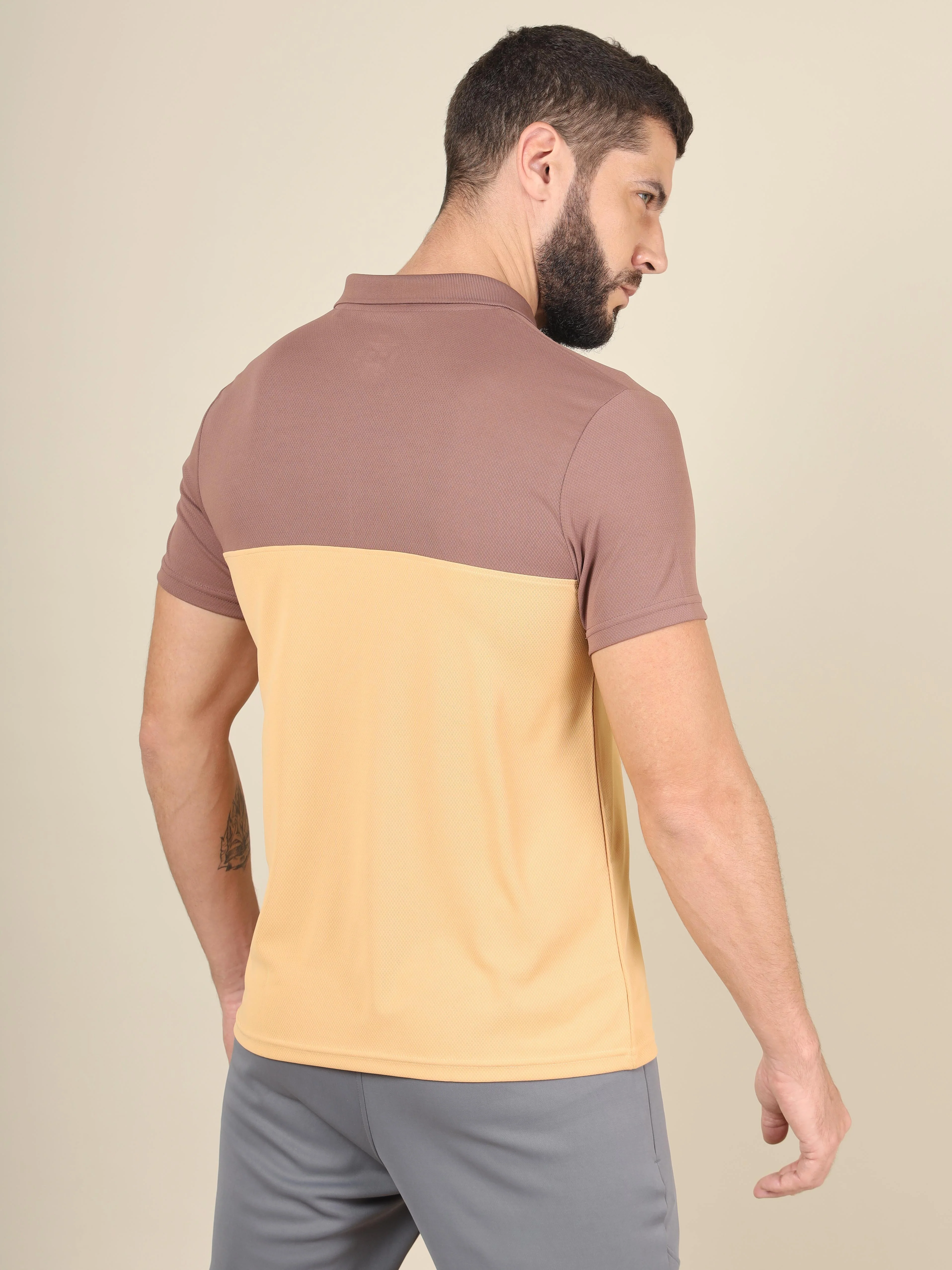 Men Colorblock Slim Fit Polo T-shirt with TECHNO COOL+ (Pack of 2) - Image 3