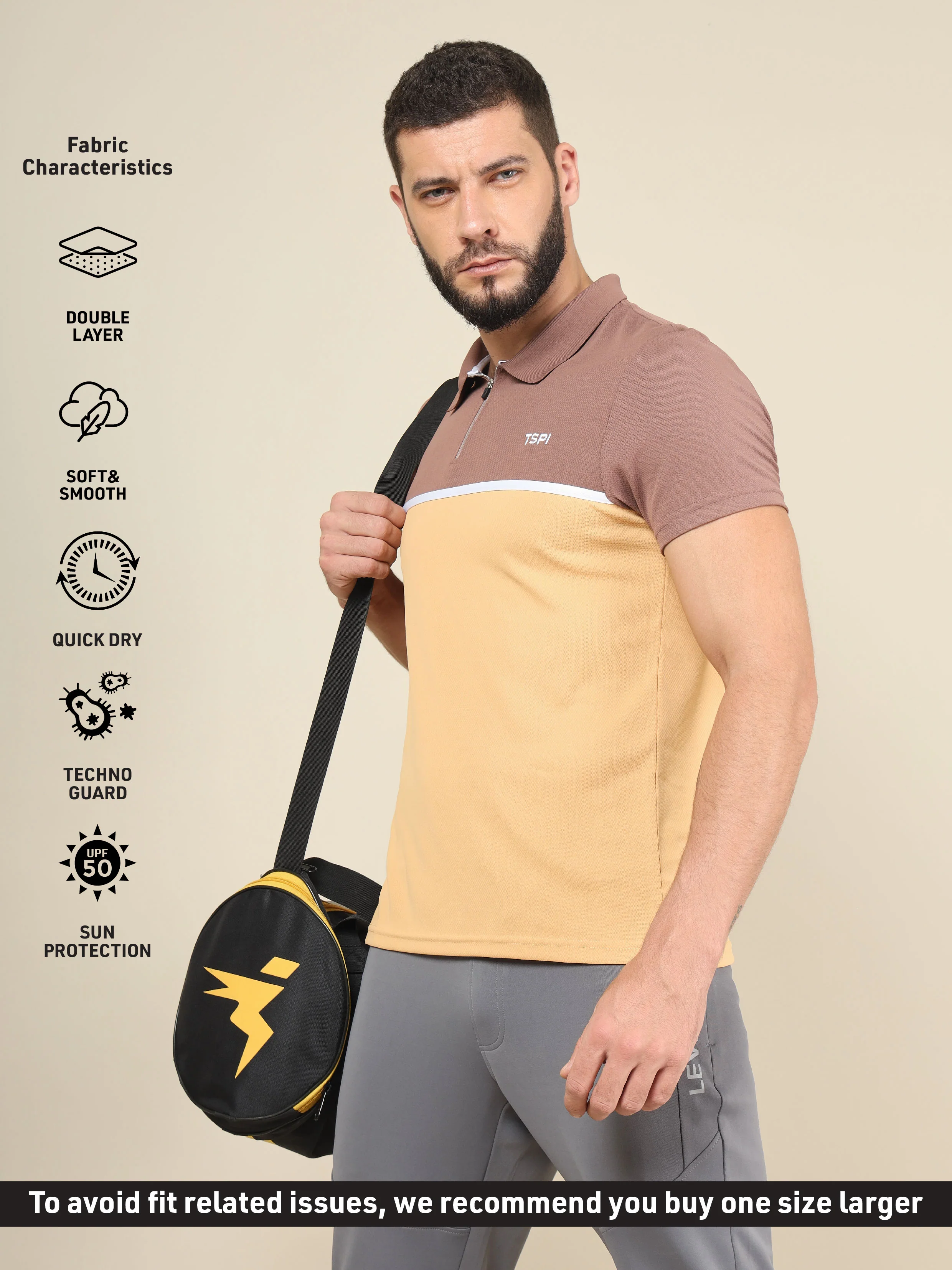 Men Colorblock Slim Fit Polo T-shirt with TECHNO COOL+ (Pack of 2) - Image 5