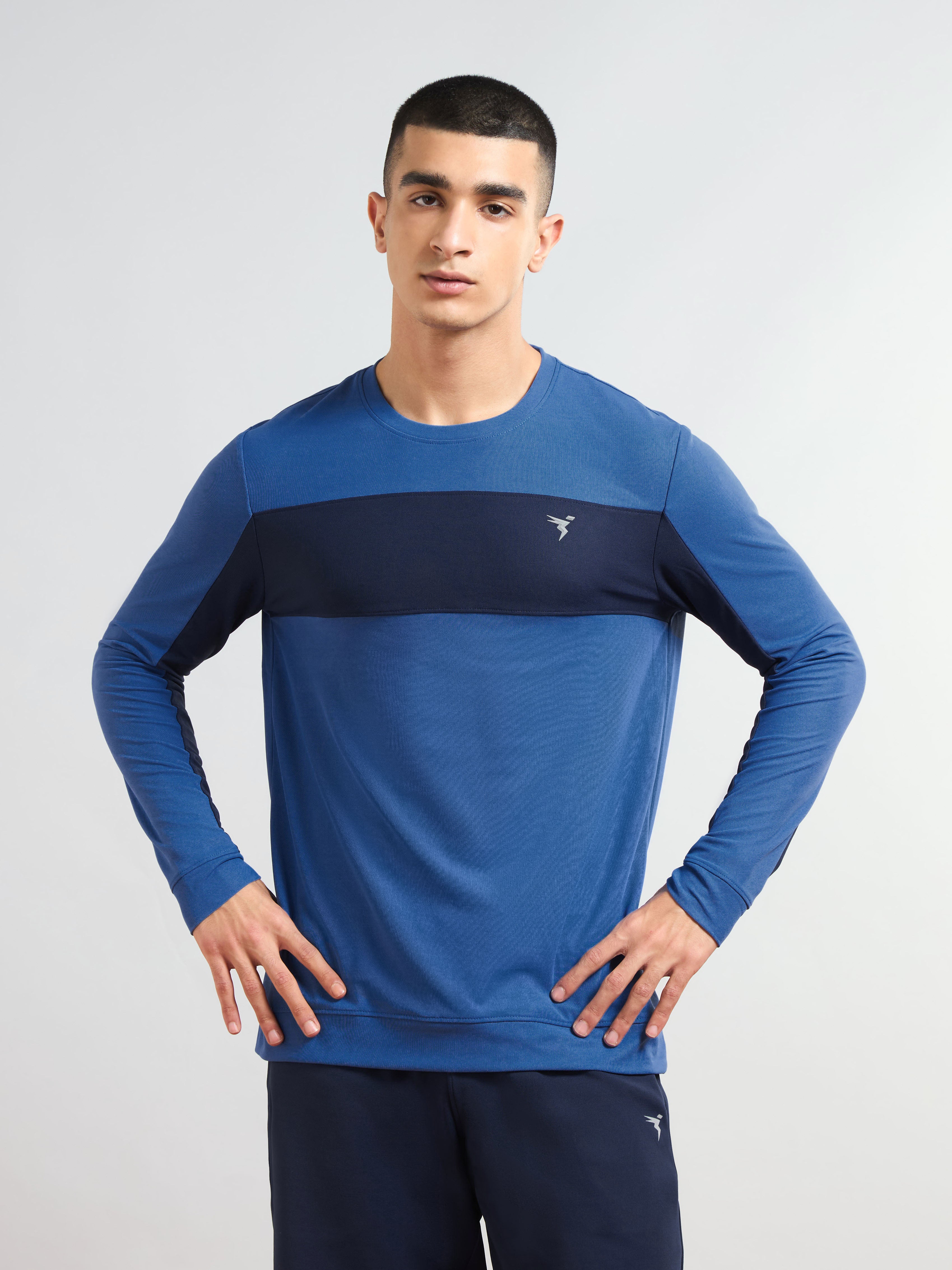 Men Colorblock Slim Fit T-shirt with MATPIQ - Image 2