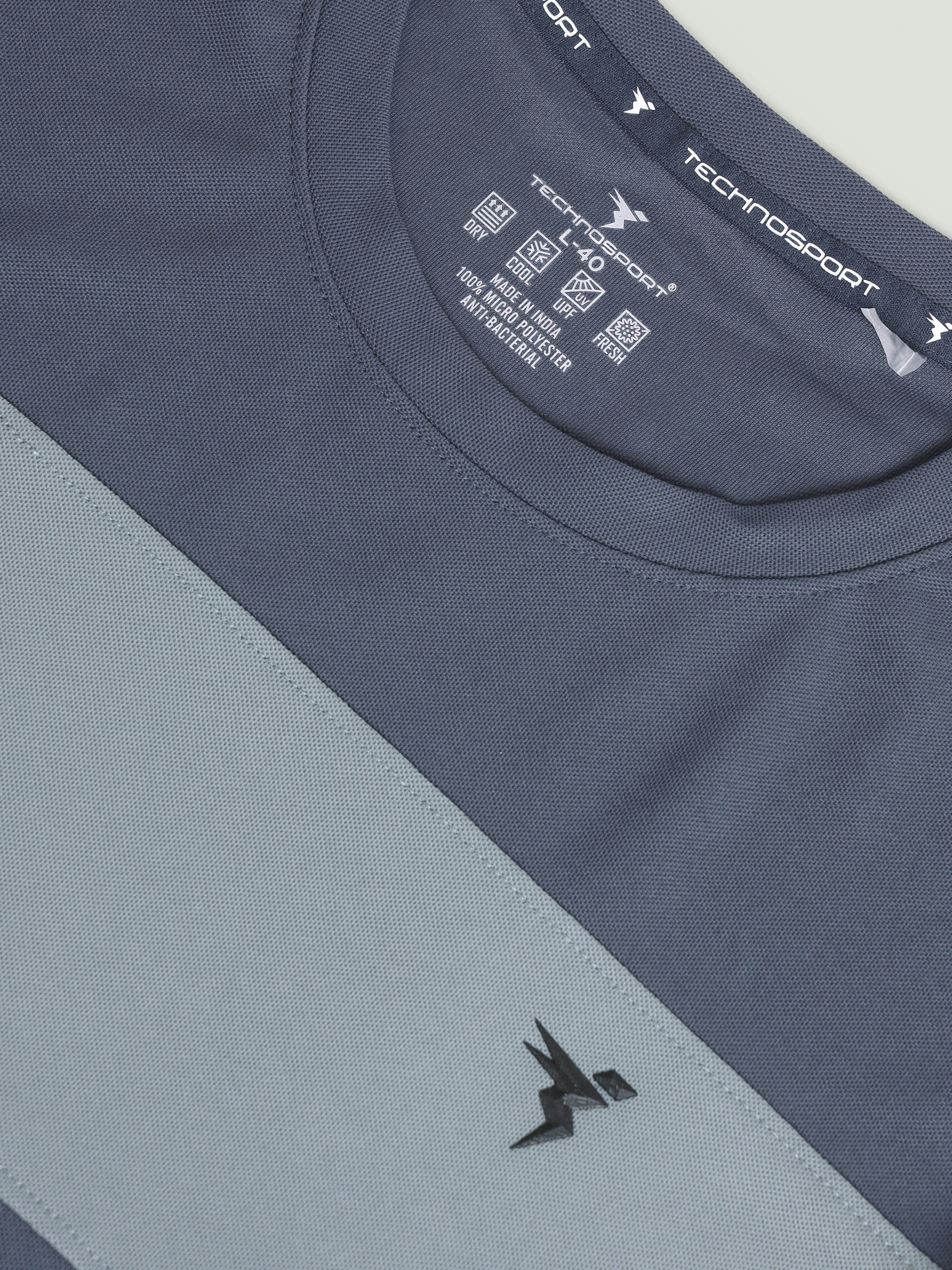 Men Colorblock Slim Fit T-shirt with MATPIQ - Image 7
