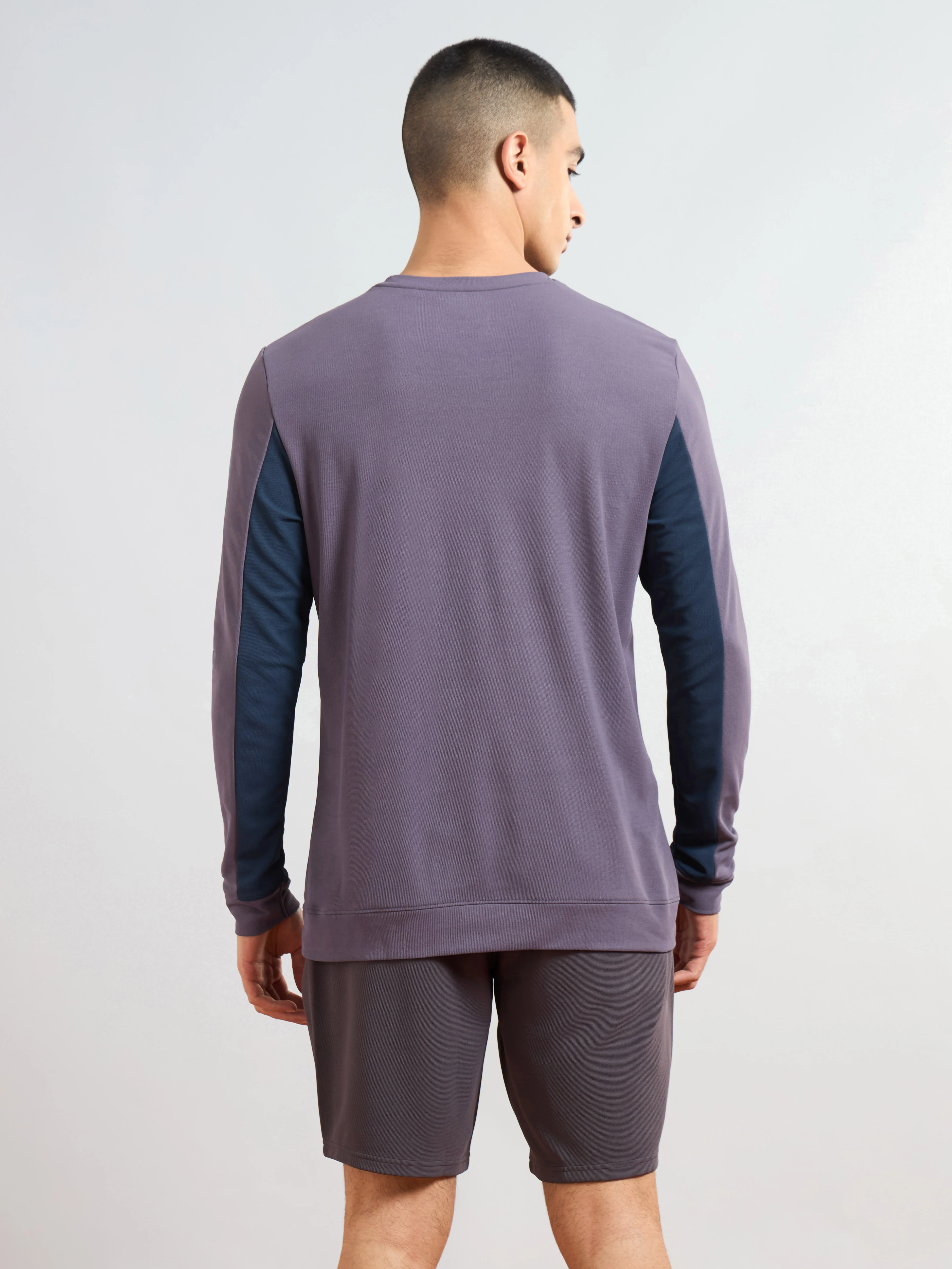 Men Colorblock Slim Fit T-shirt with MATPIQ - Image 3