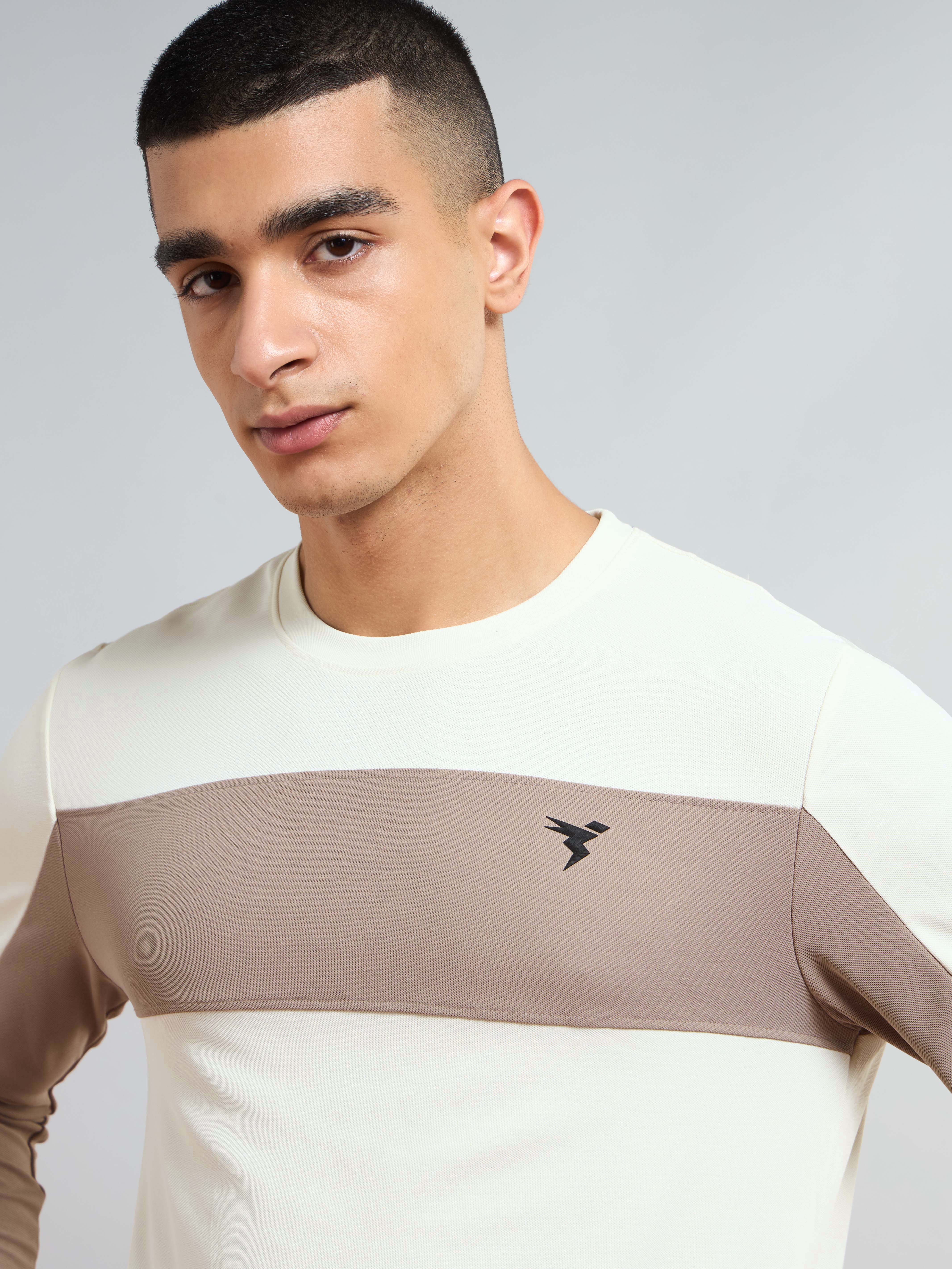 Men Colorblock Slim Fit T-shirt with MATPIQ - Image 5