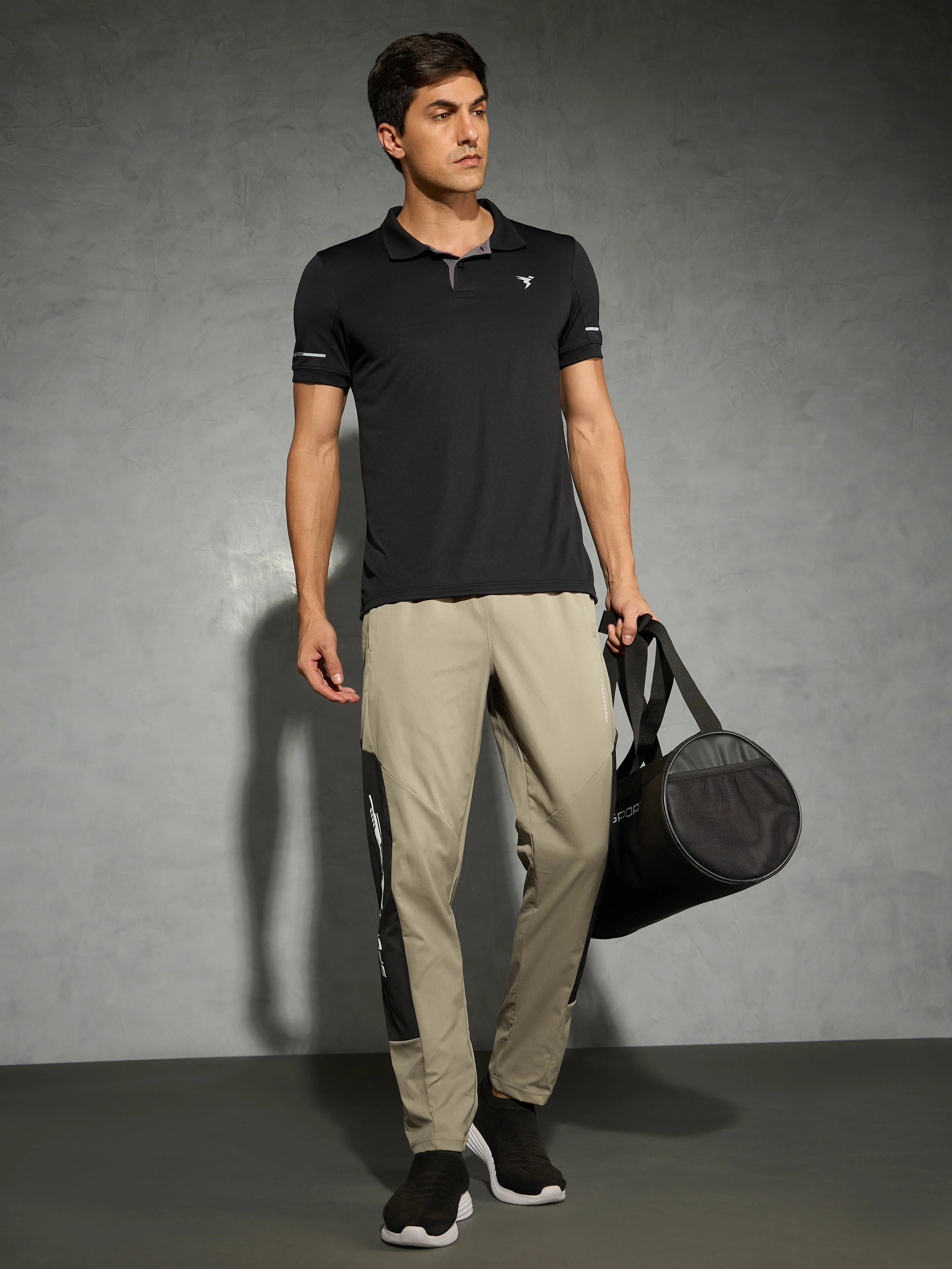 Men Colorblock Slim Fit Trackpants with TS FLEXI - Image 5