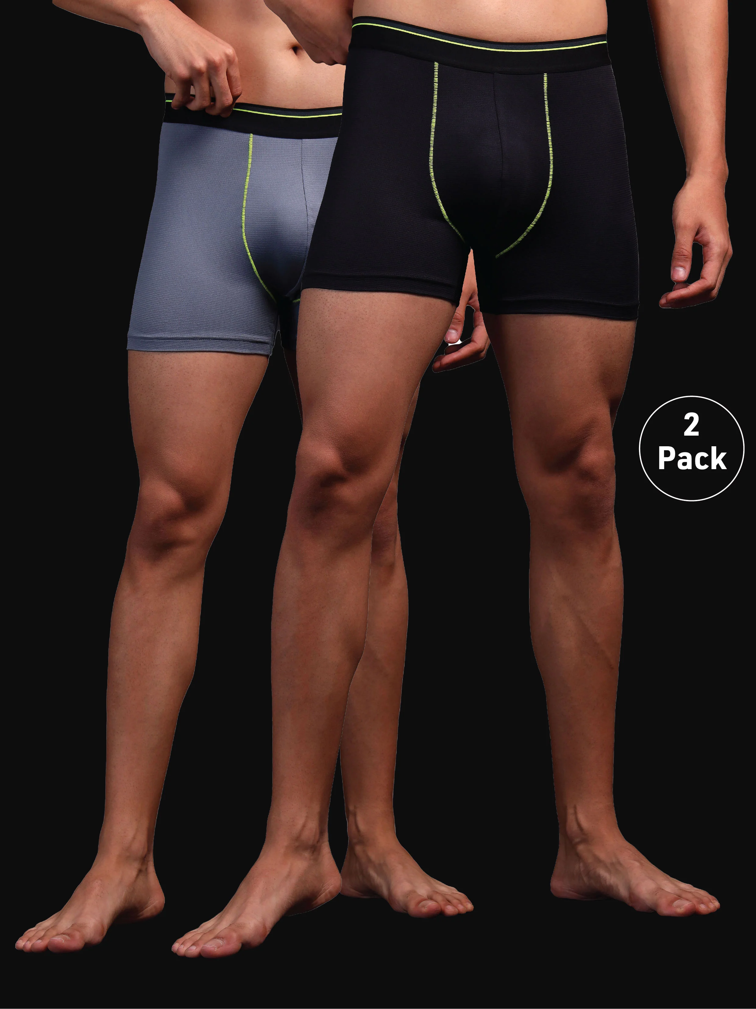 Men Colorblock Underwear with ELASTO LITE (Pack of 2)